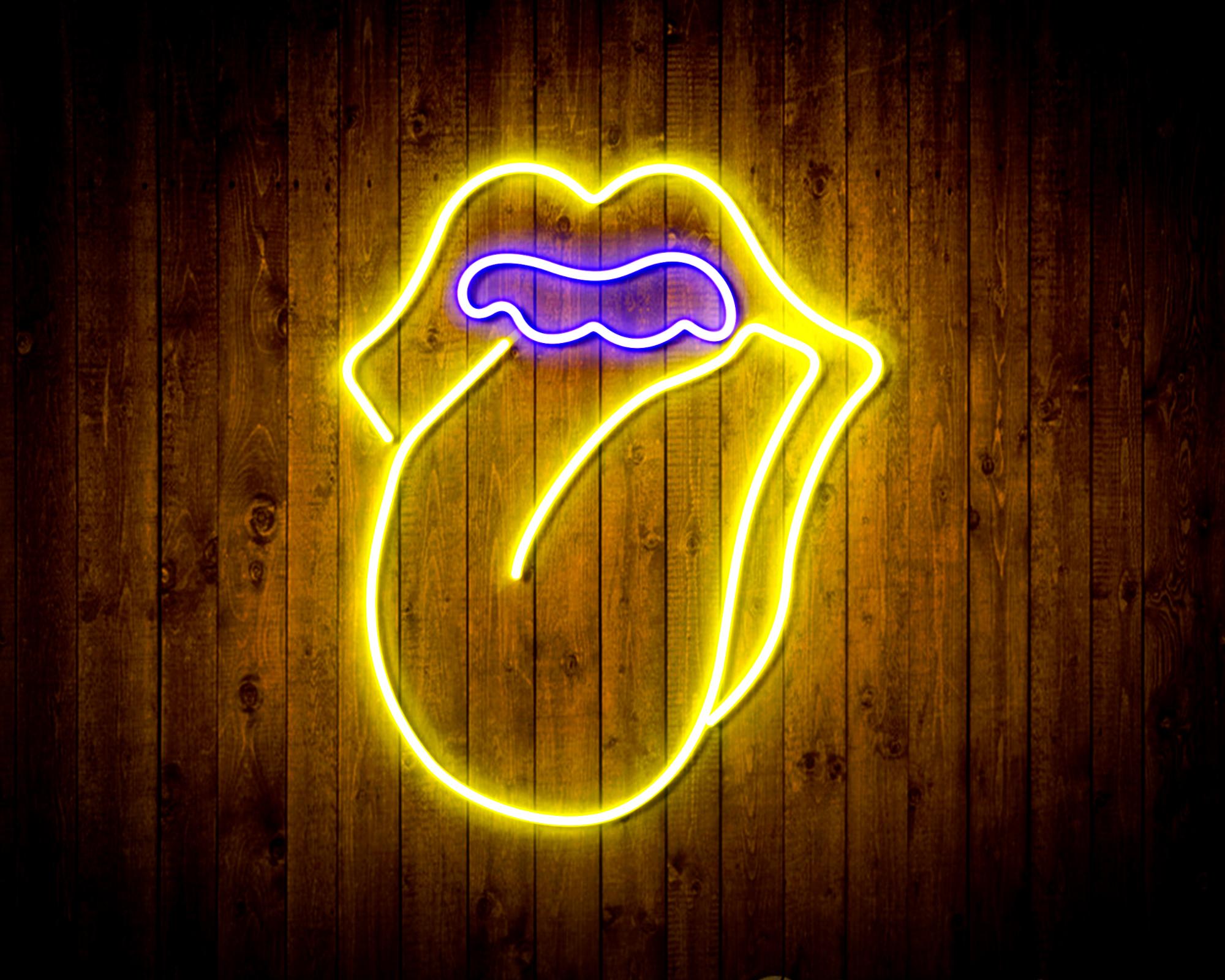 Mouth with Tounge LED Neon Sign Wall Light