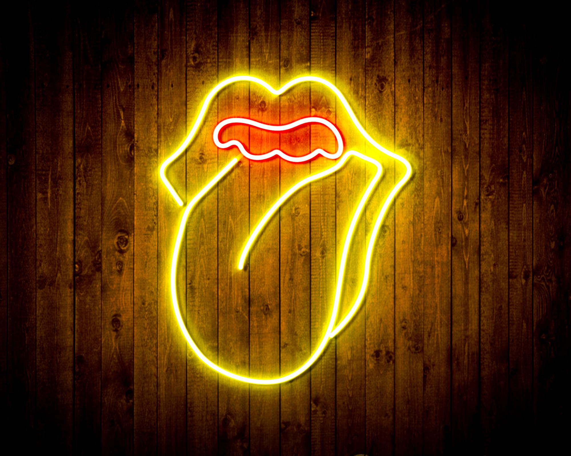 Mouth with Tounge LED Neon Sign Wall Light