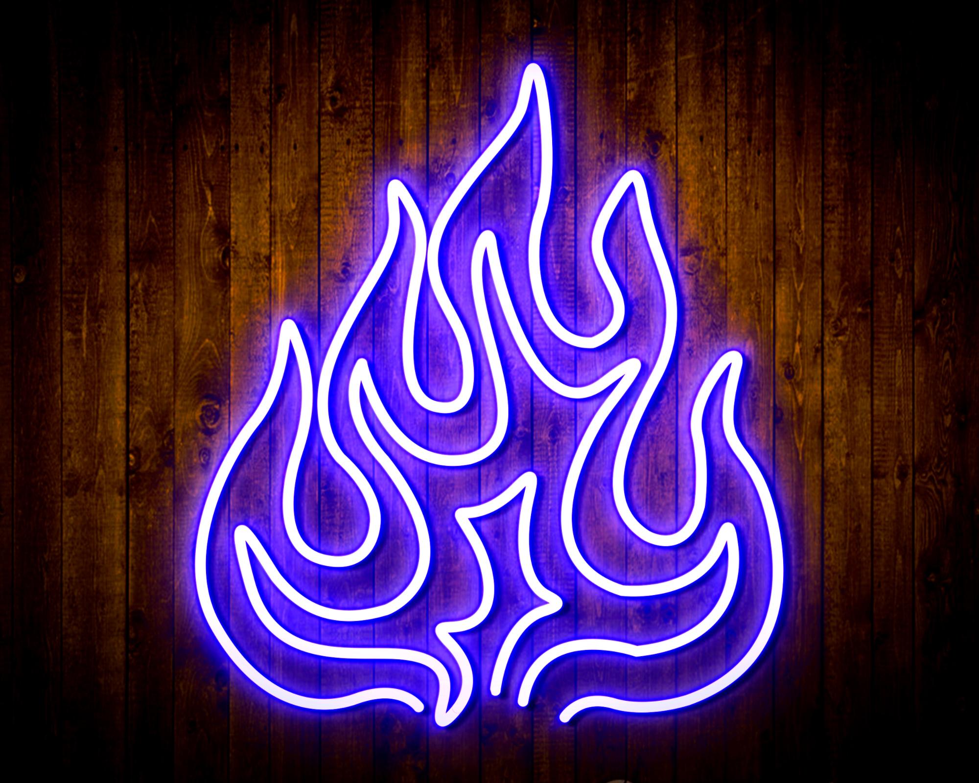 Flame LED Neon Sign Wall Light