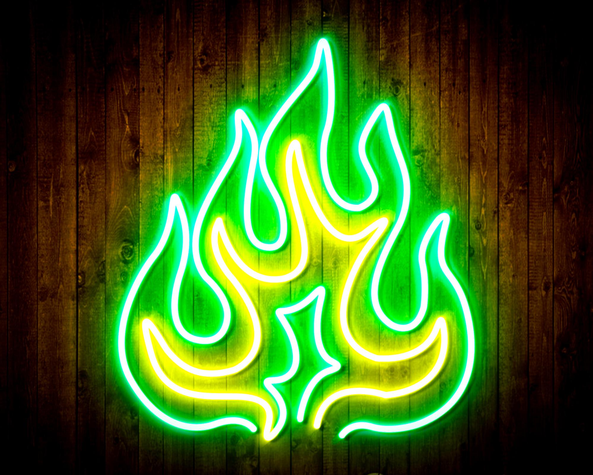 Flame LED Neon Sign Wall Light