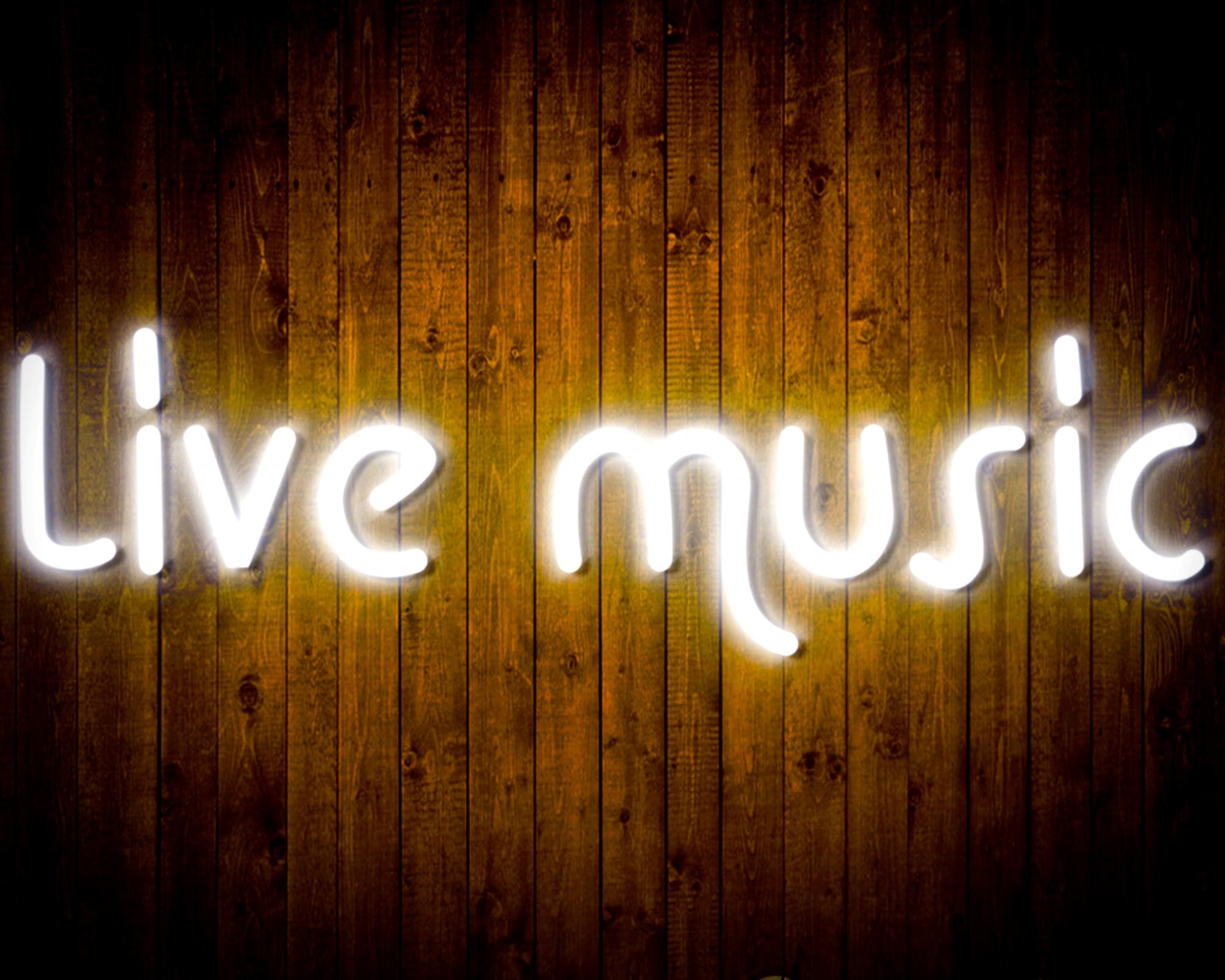 Live Music LED Neon Sign Wall Light