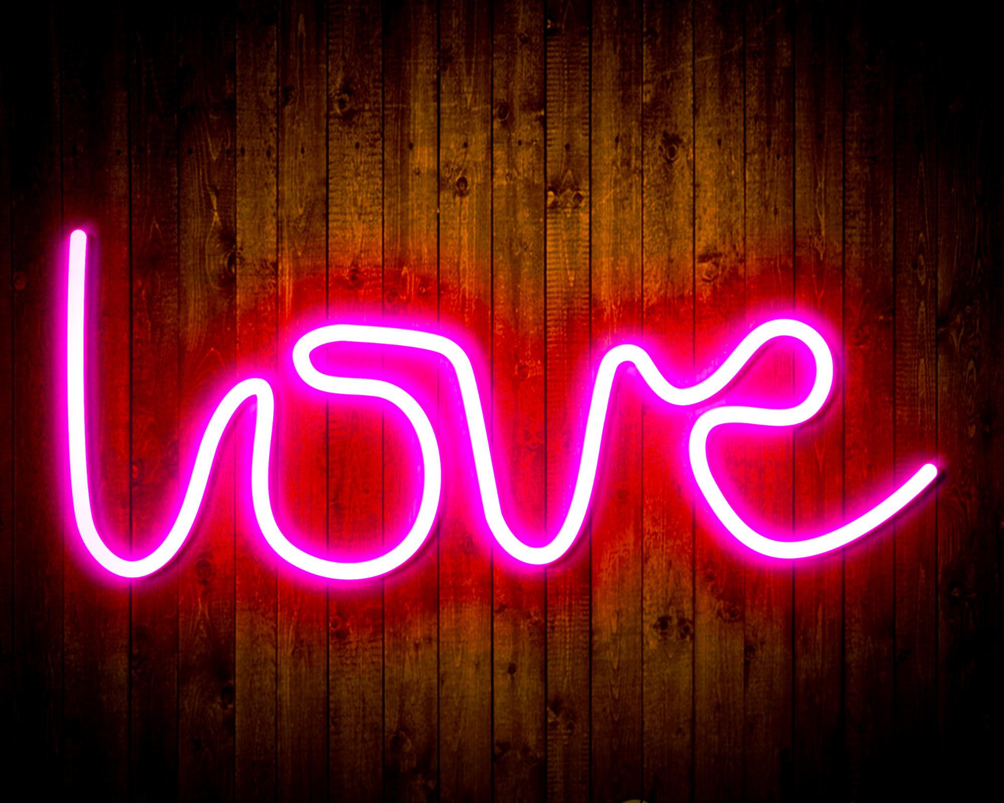 Love LED Neon Sign Wall Light