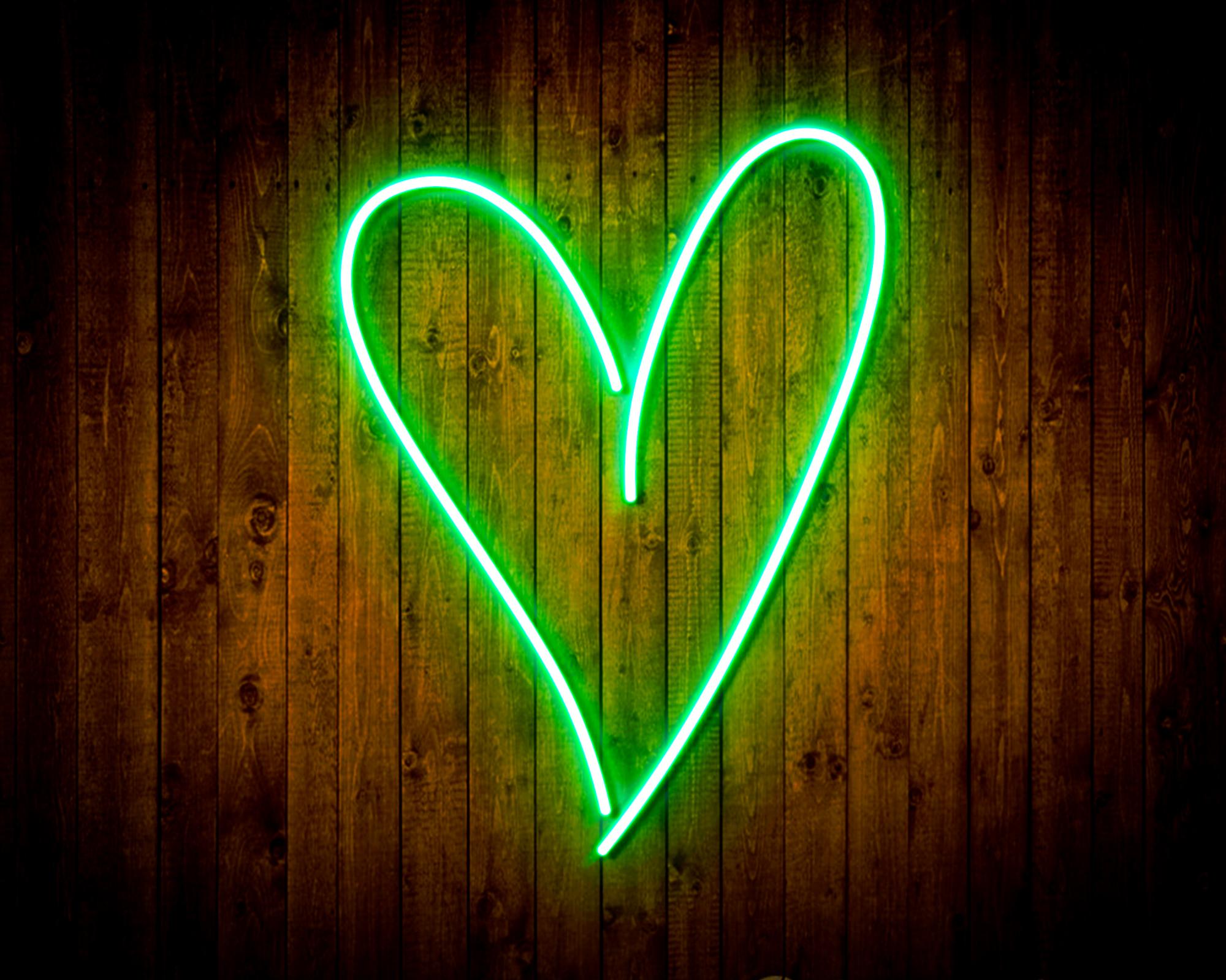 Heart LED Neon Sign Wall Light