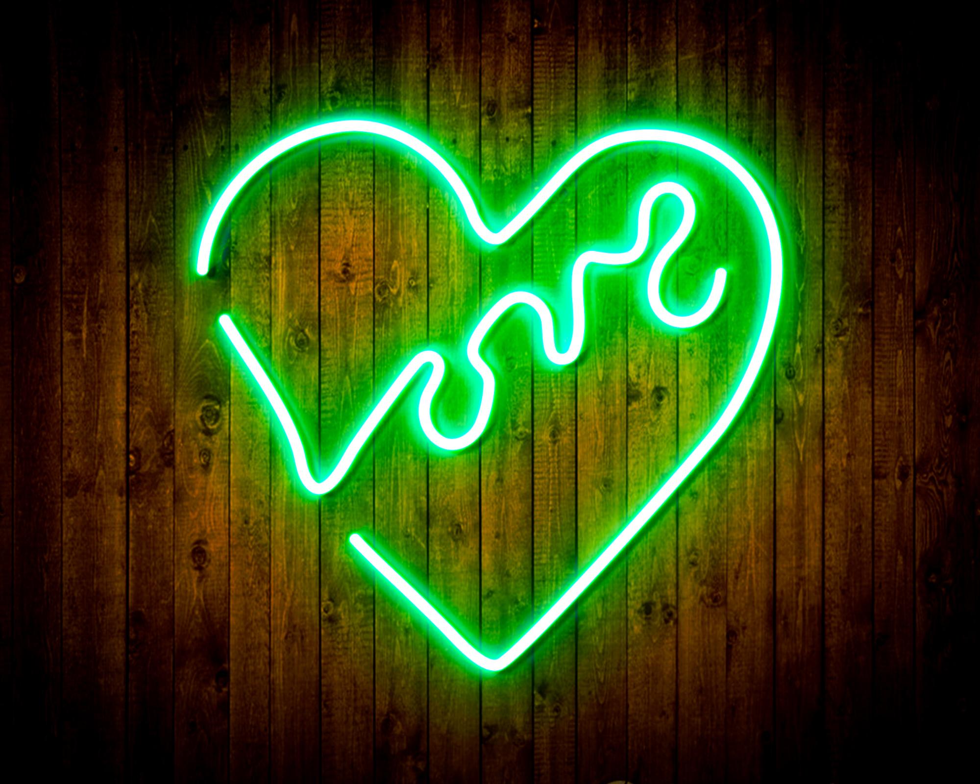 Heart with Love LED Neon Sign