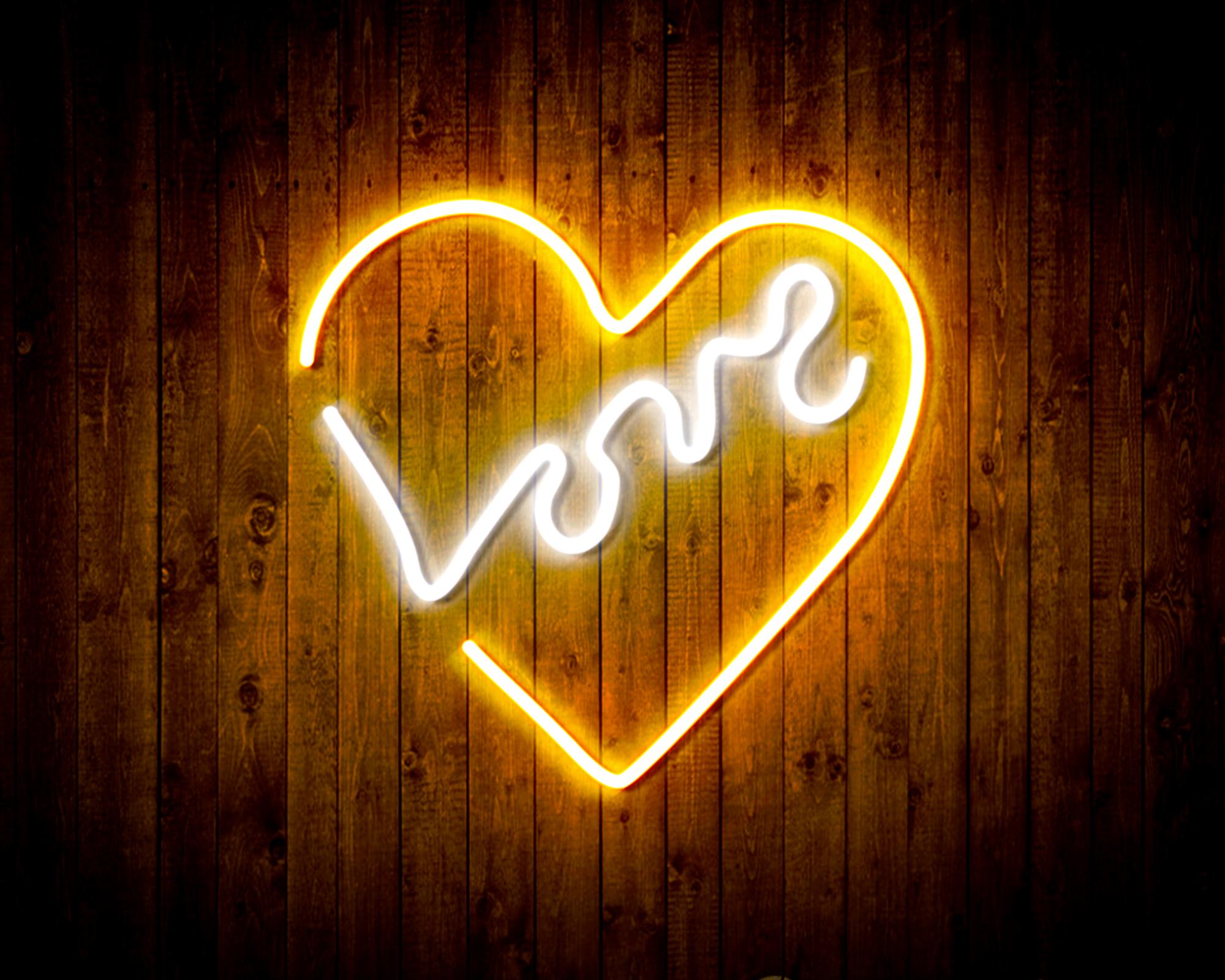 Heart with Love LED Neon Sign