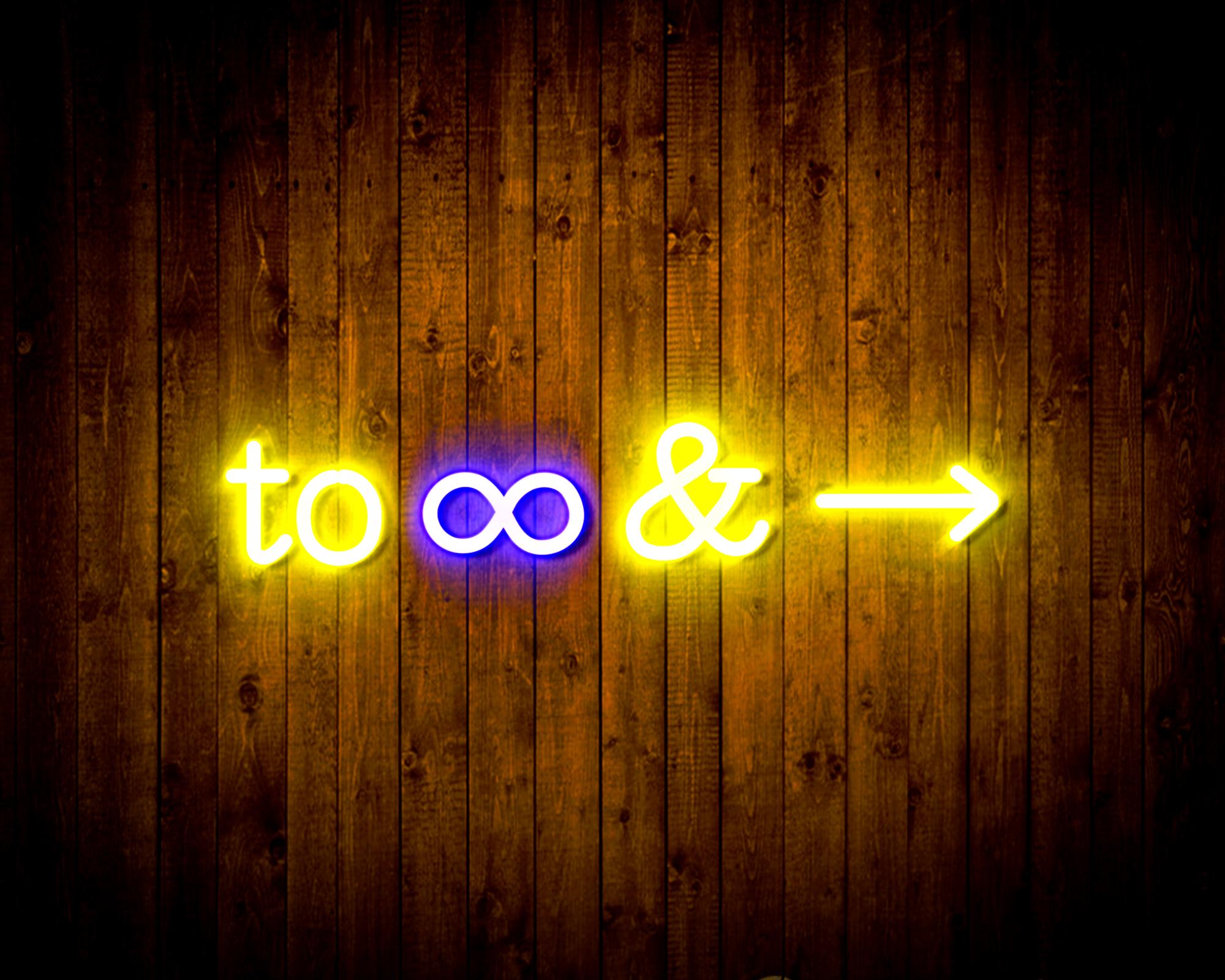 To Infinity & LED Neon Sign Wall Light