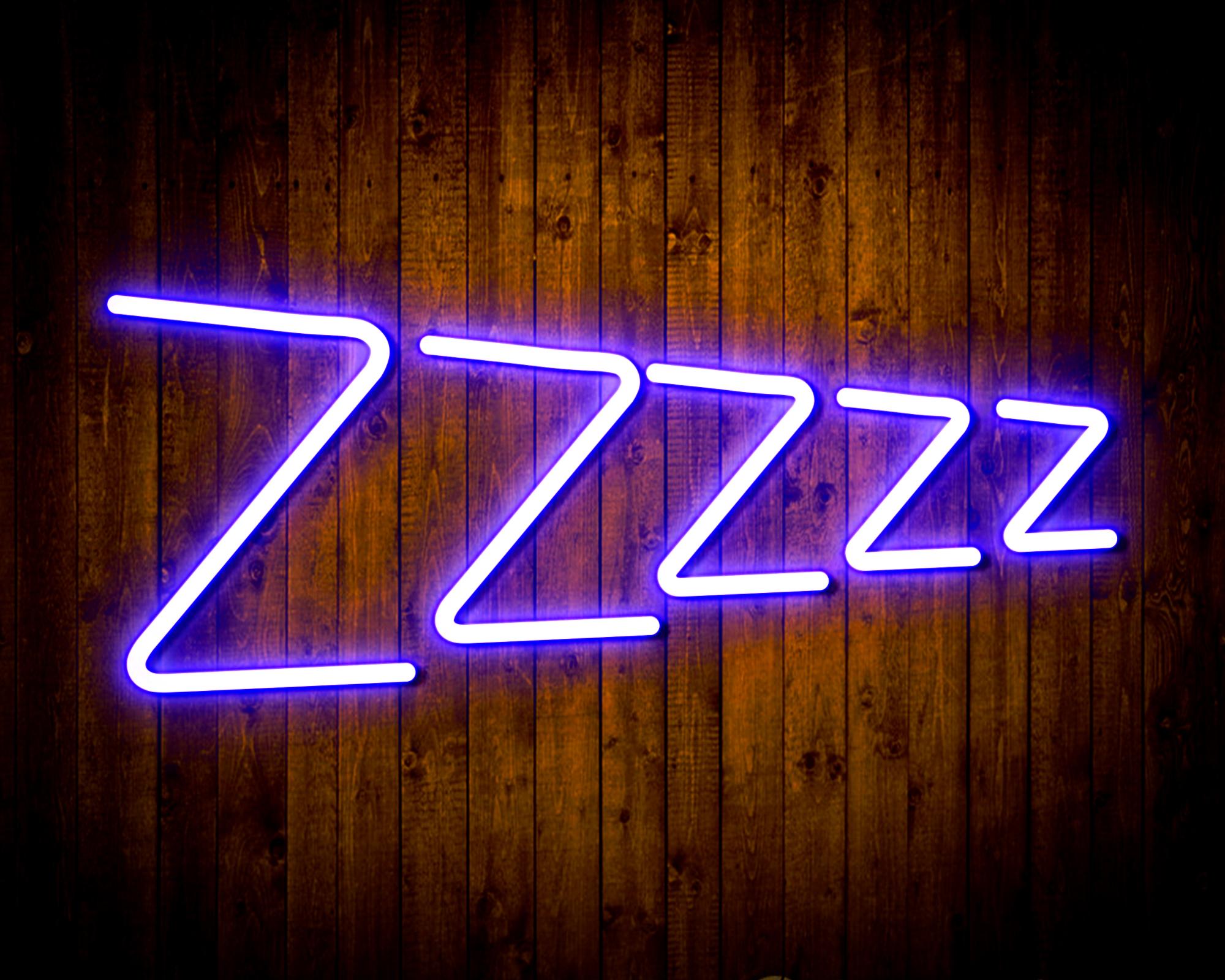 Zzzzz LED Neon Sign Wall Light