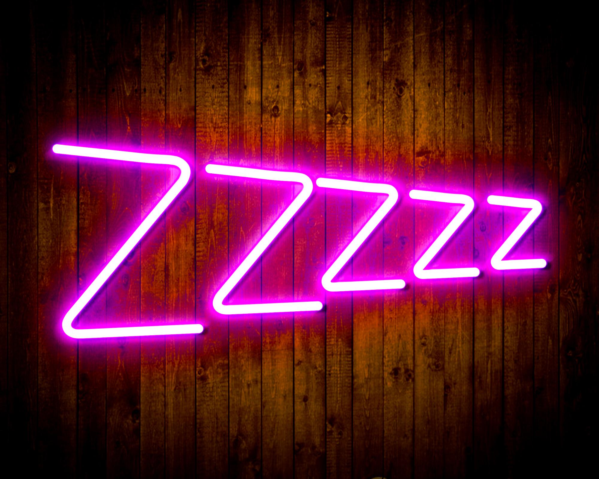 Zzzzz LED Neon Sign Wall Light