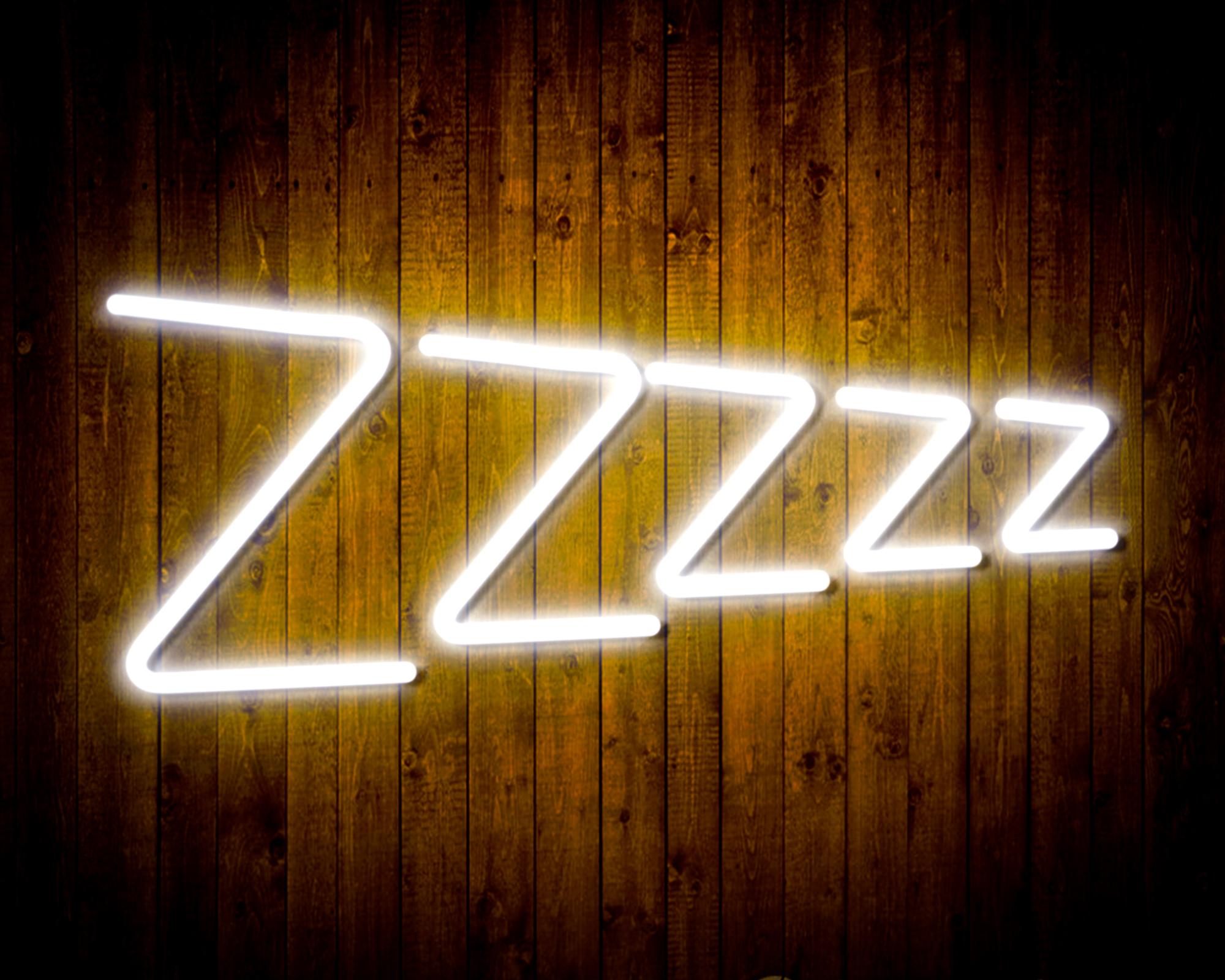 Zzzzz LED Neon Sign Wall Light
