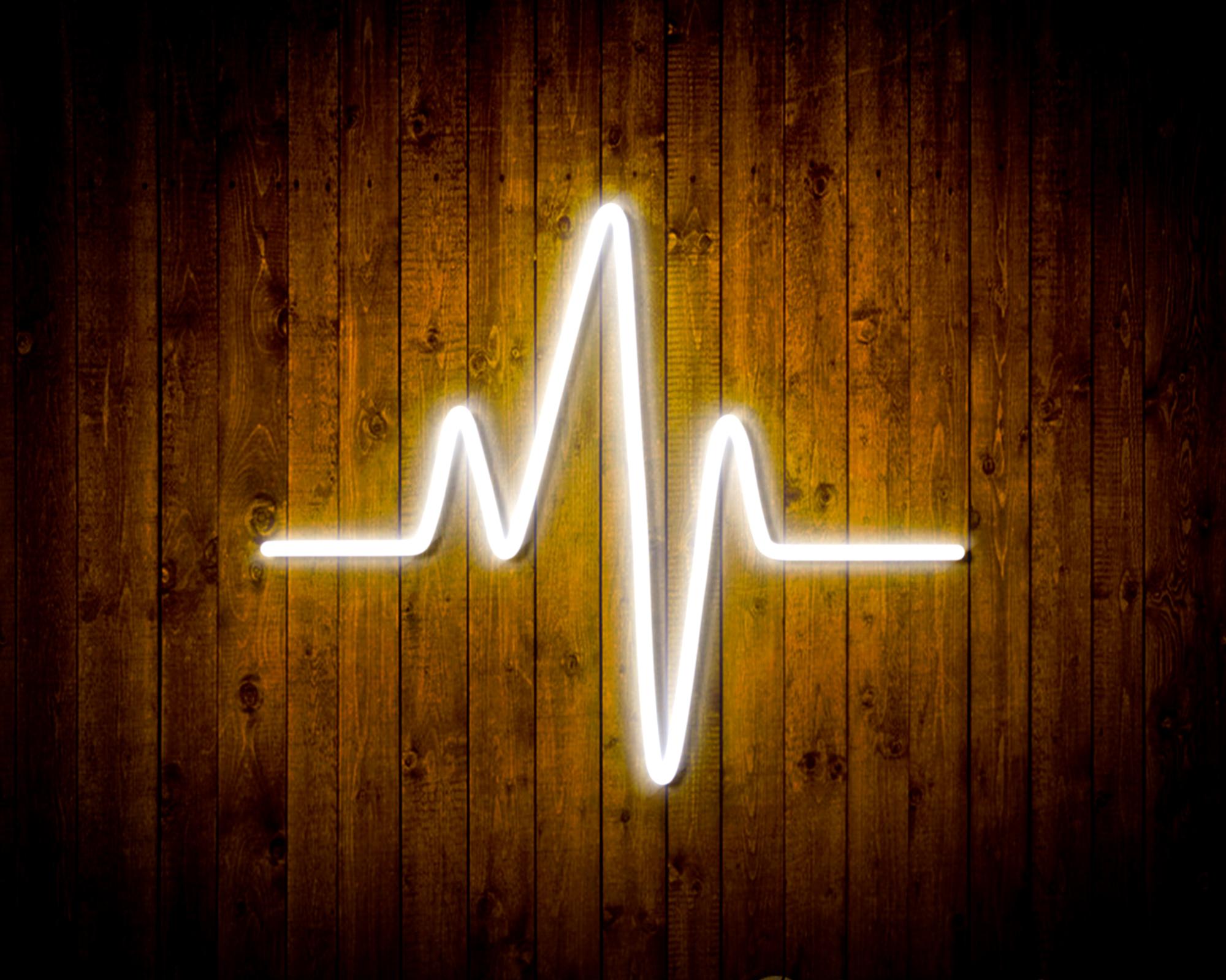 Heart Beat Pulse LED Neon Sign Wall Light