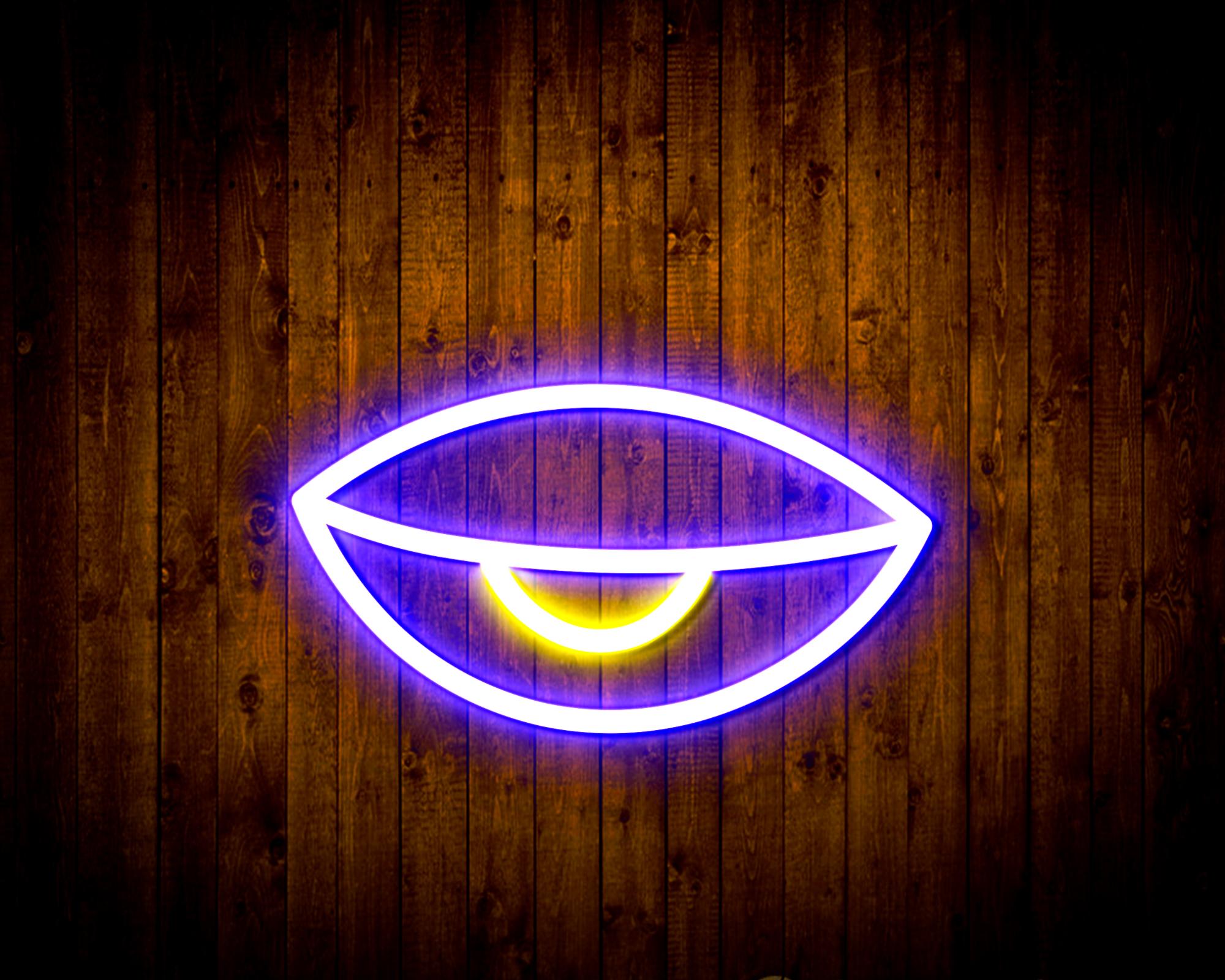 Sleepy Eye LED Neon Sign Wall Light