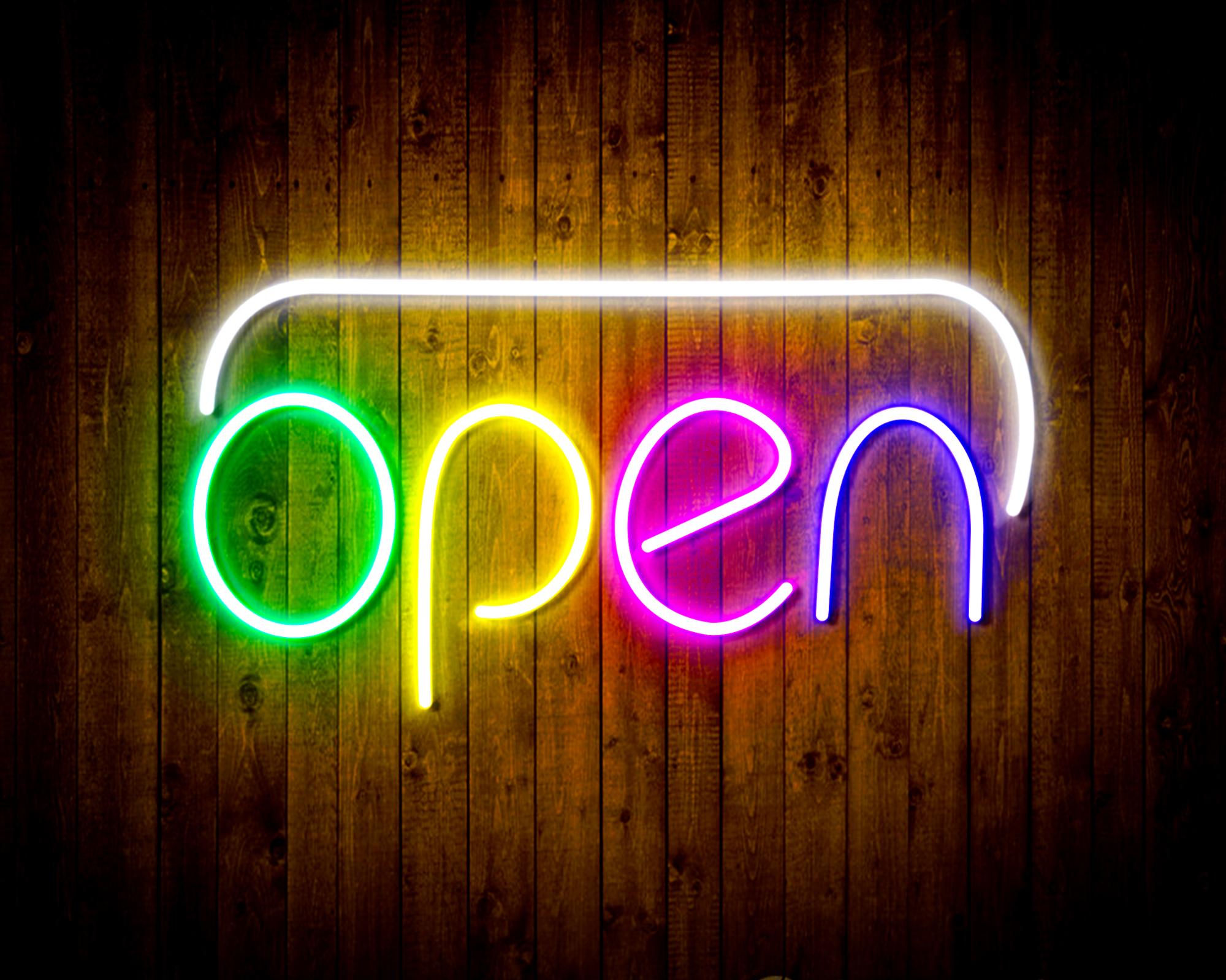 Open LED Neon Sign Wall Light
