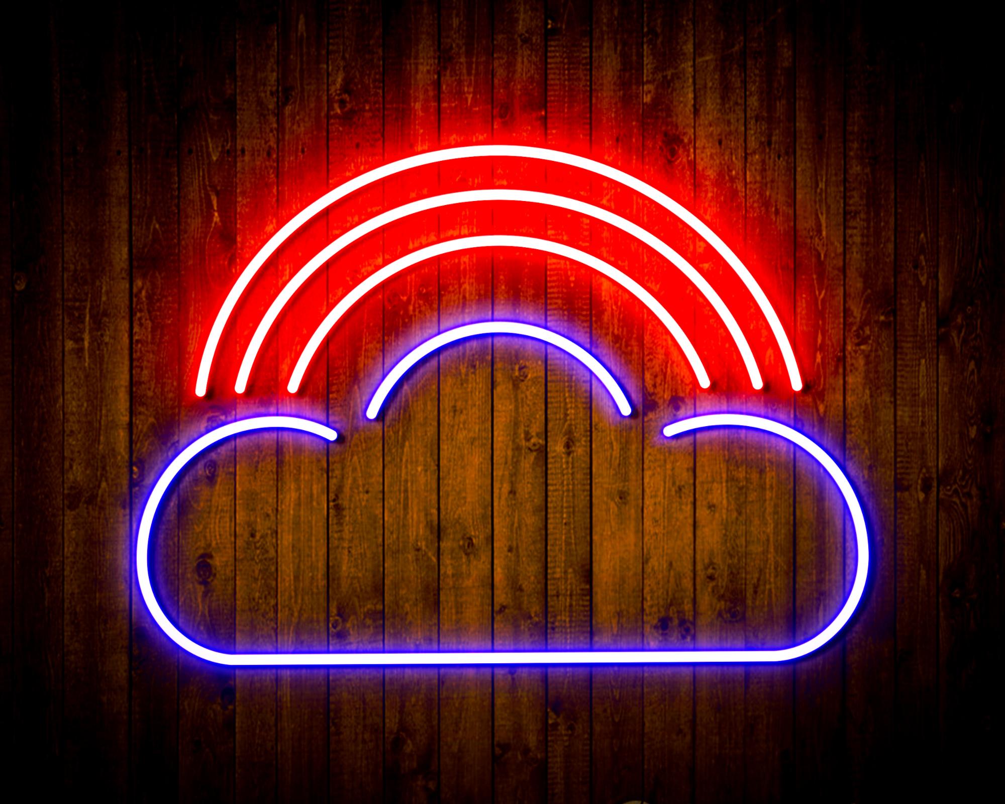 Cloud with Rainbow LED Neon Sign Wall Light