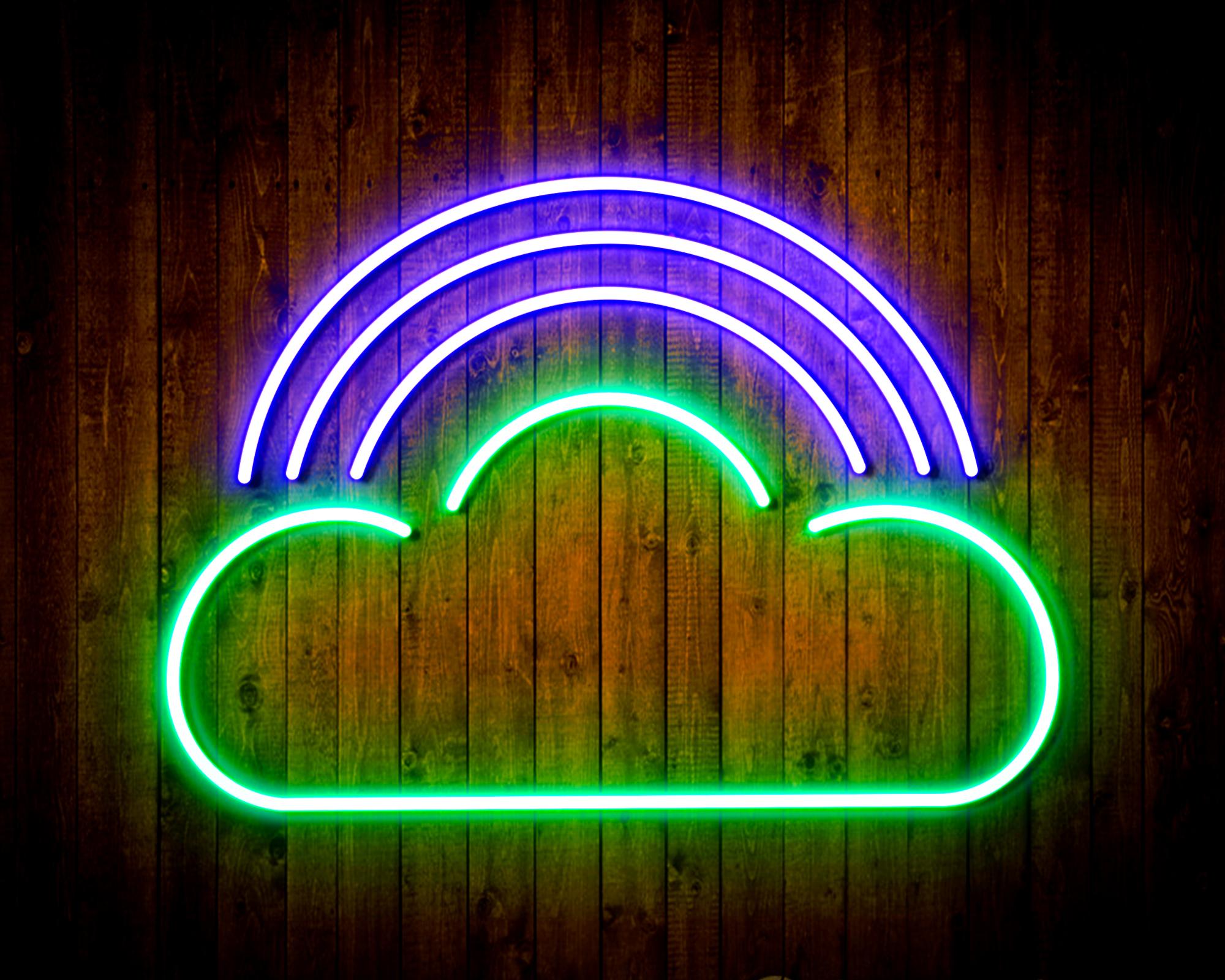 Cloud with Rainbow LED Neon Sign Wall Light