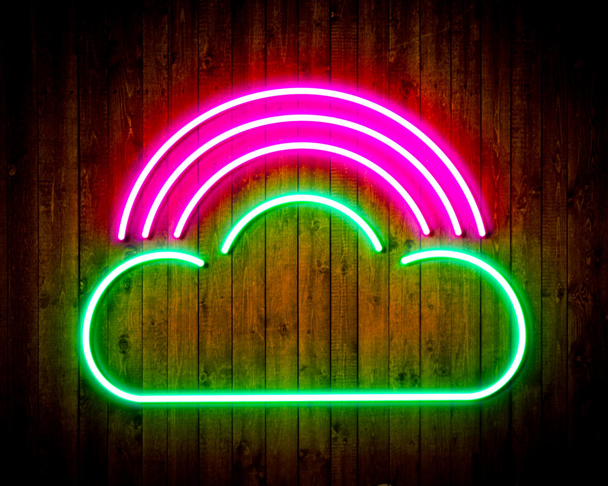 Cloud with Rainbow LED Neon Sign Wall Light