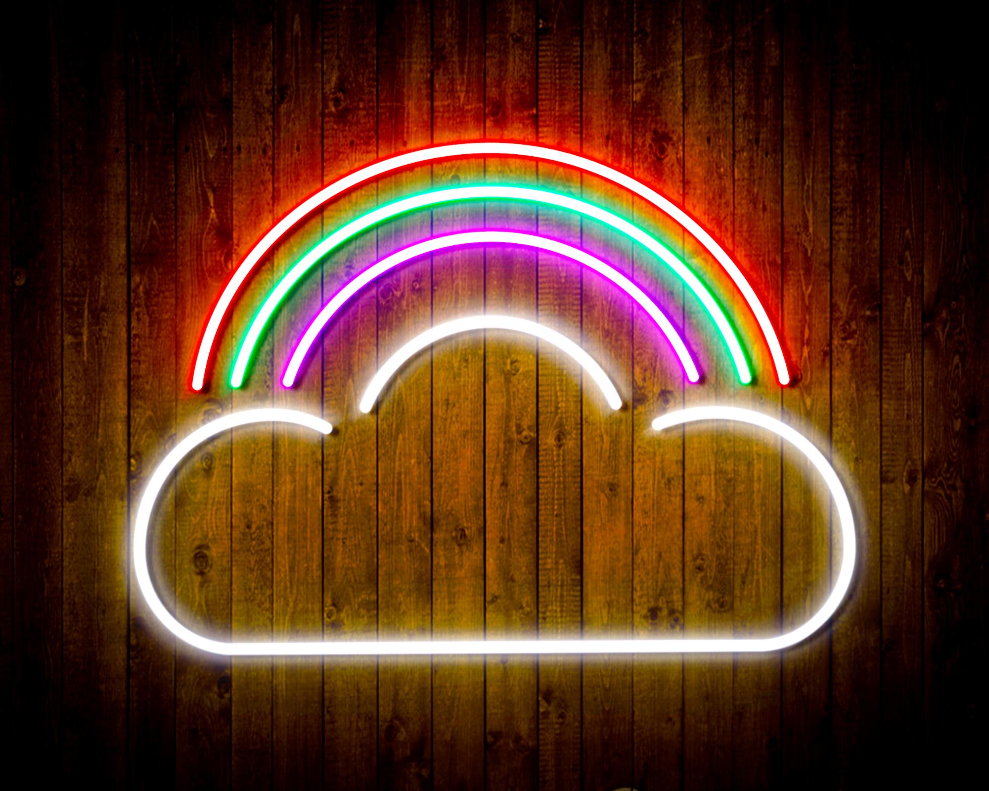 Cloud with Rainbow LED Neon Sign Wall Light