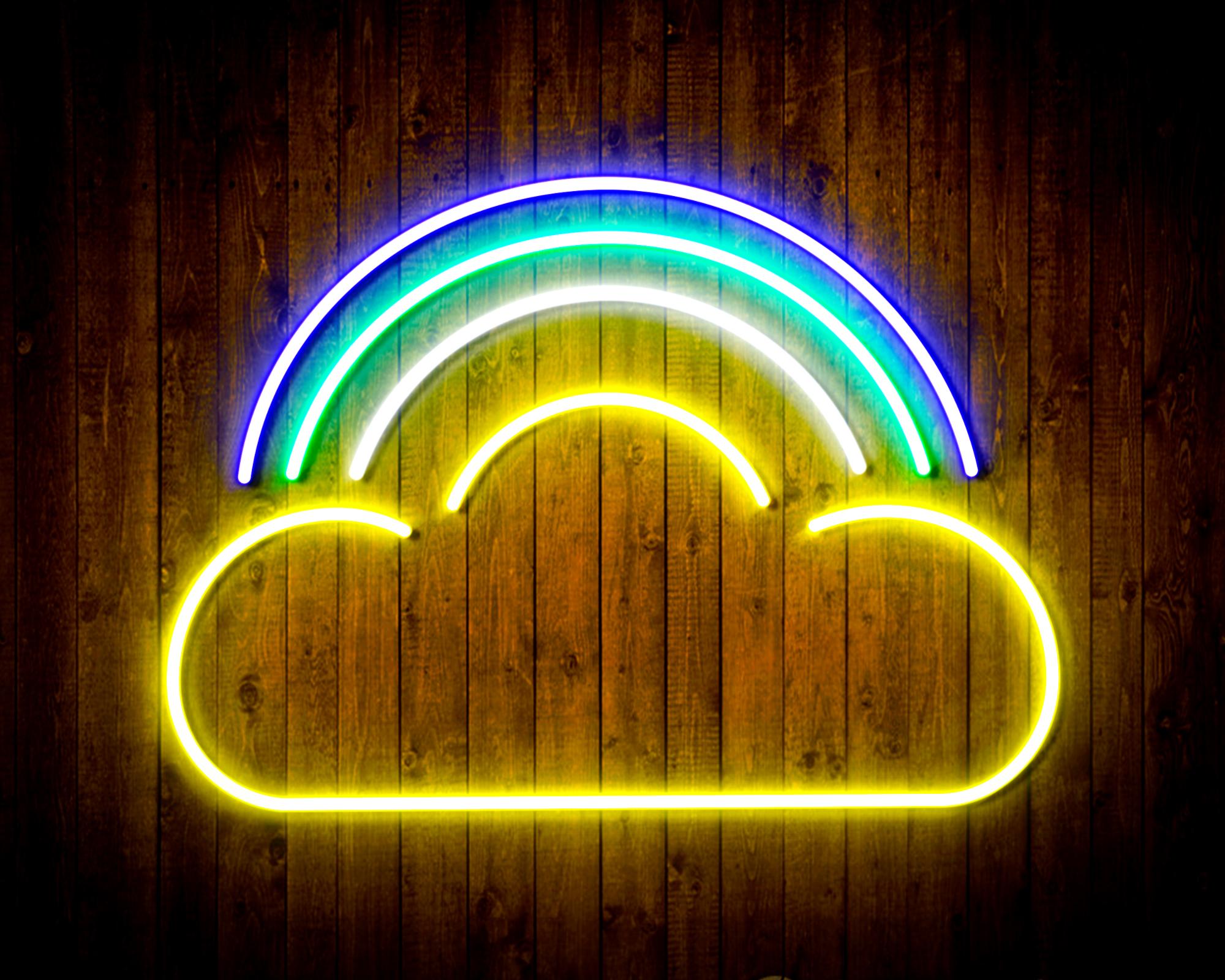 Cloud with Rainbow LED Neon Sign Wall Light