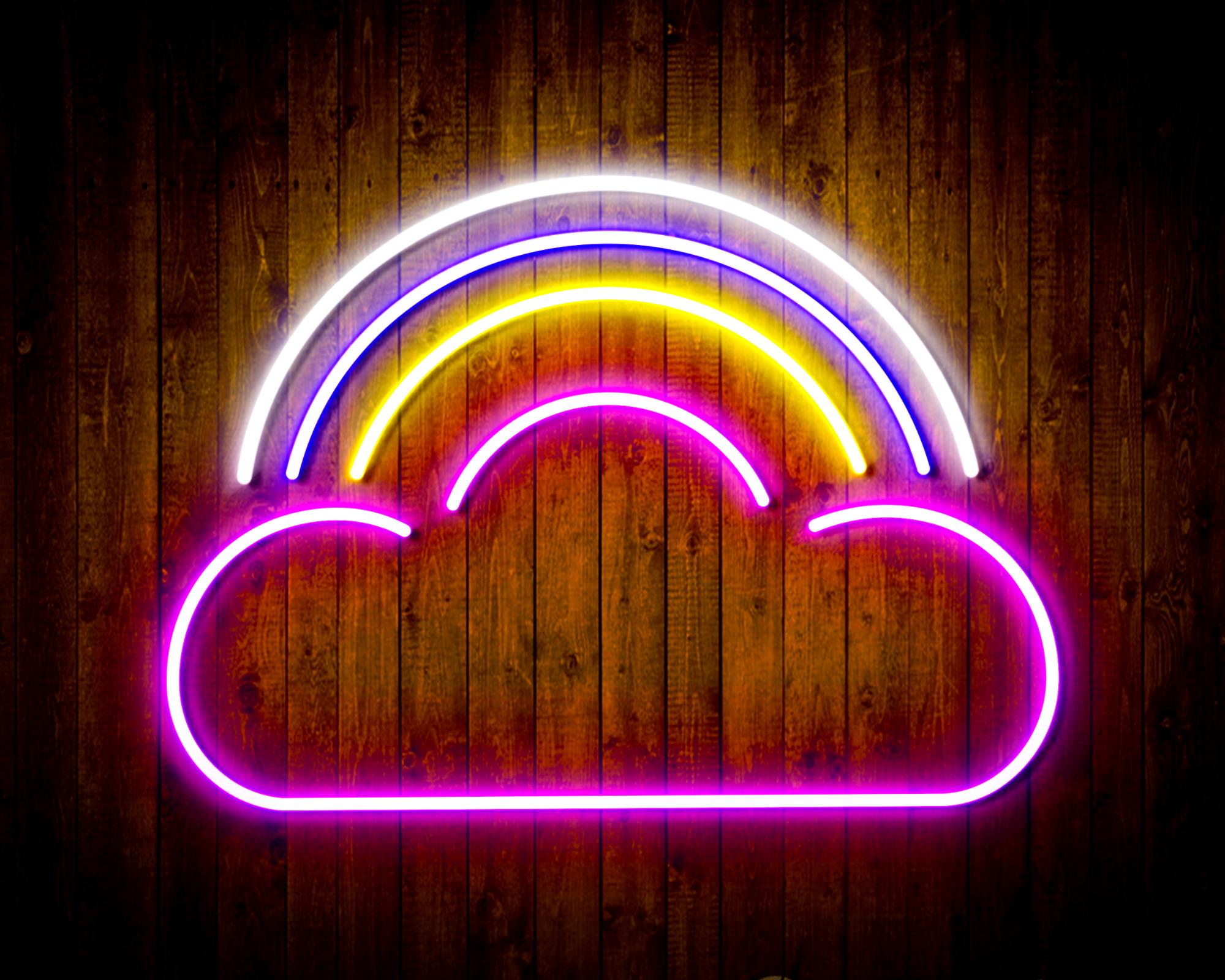 Cloud with Rainbow LED Neon Sign Wall Light