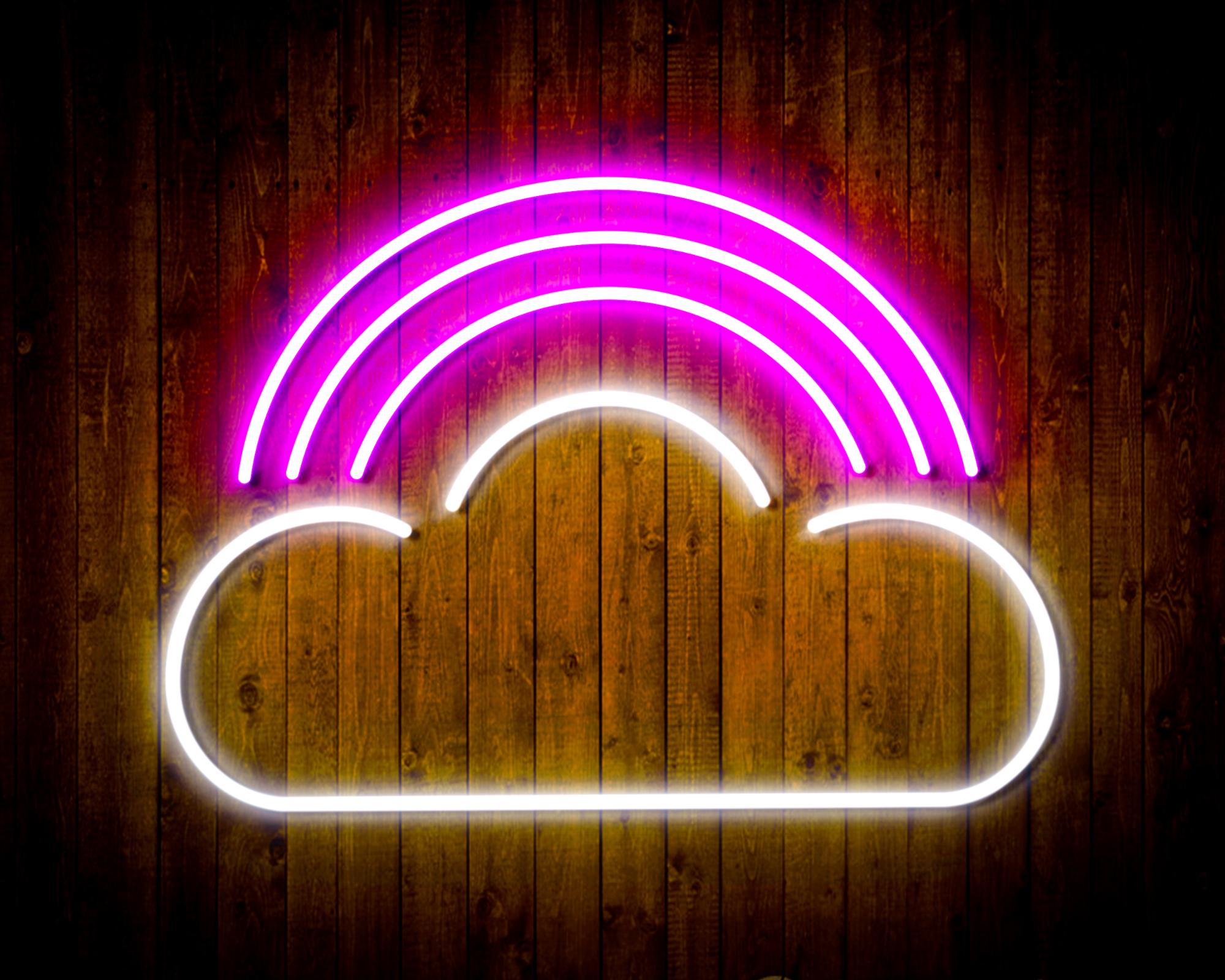 Cloud with Rainbow LED Neon Sign Wall Light