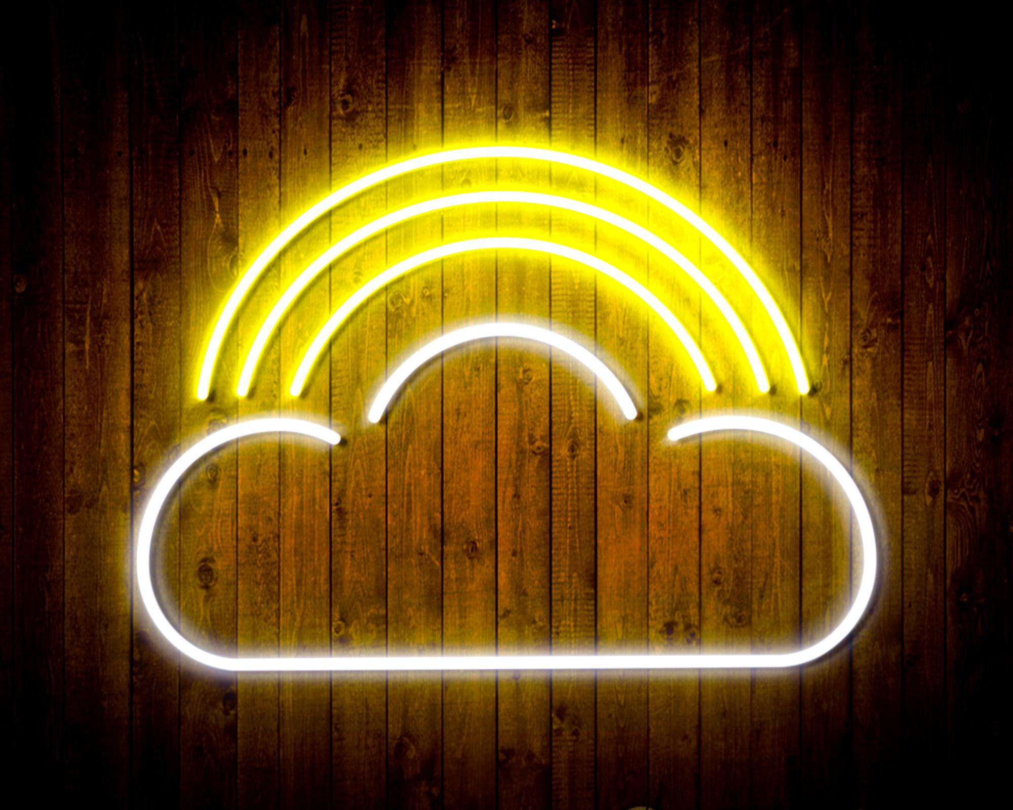 Cloud with Rainbow LED Neon Sign Wall Light