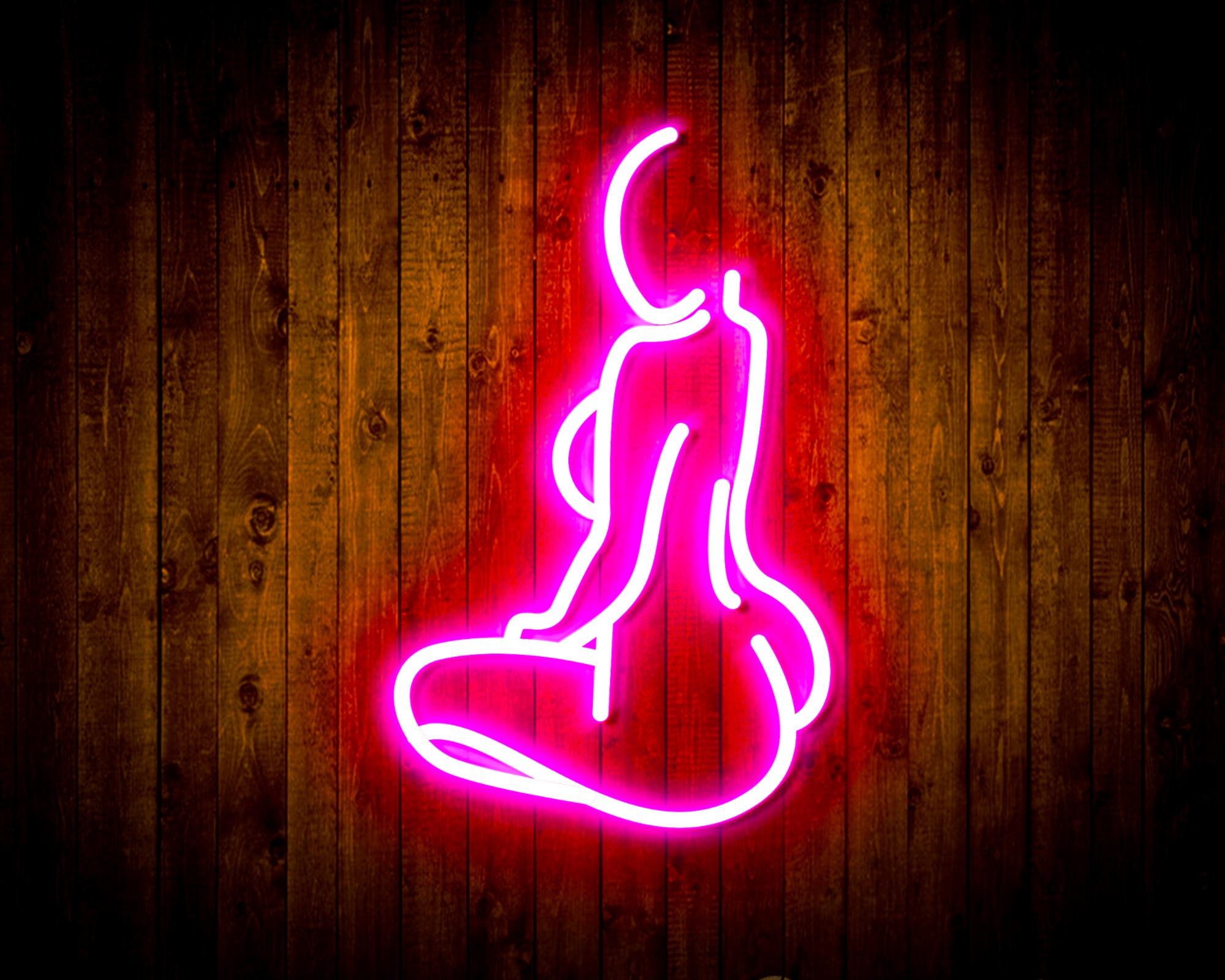 Lady Back Shape LED Neon Sign Wall Light