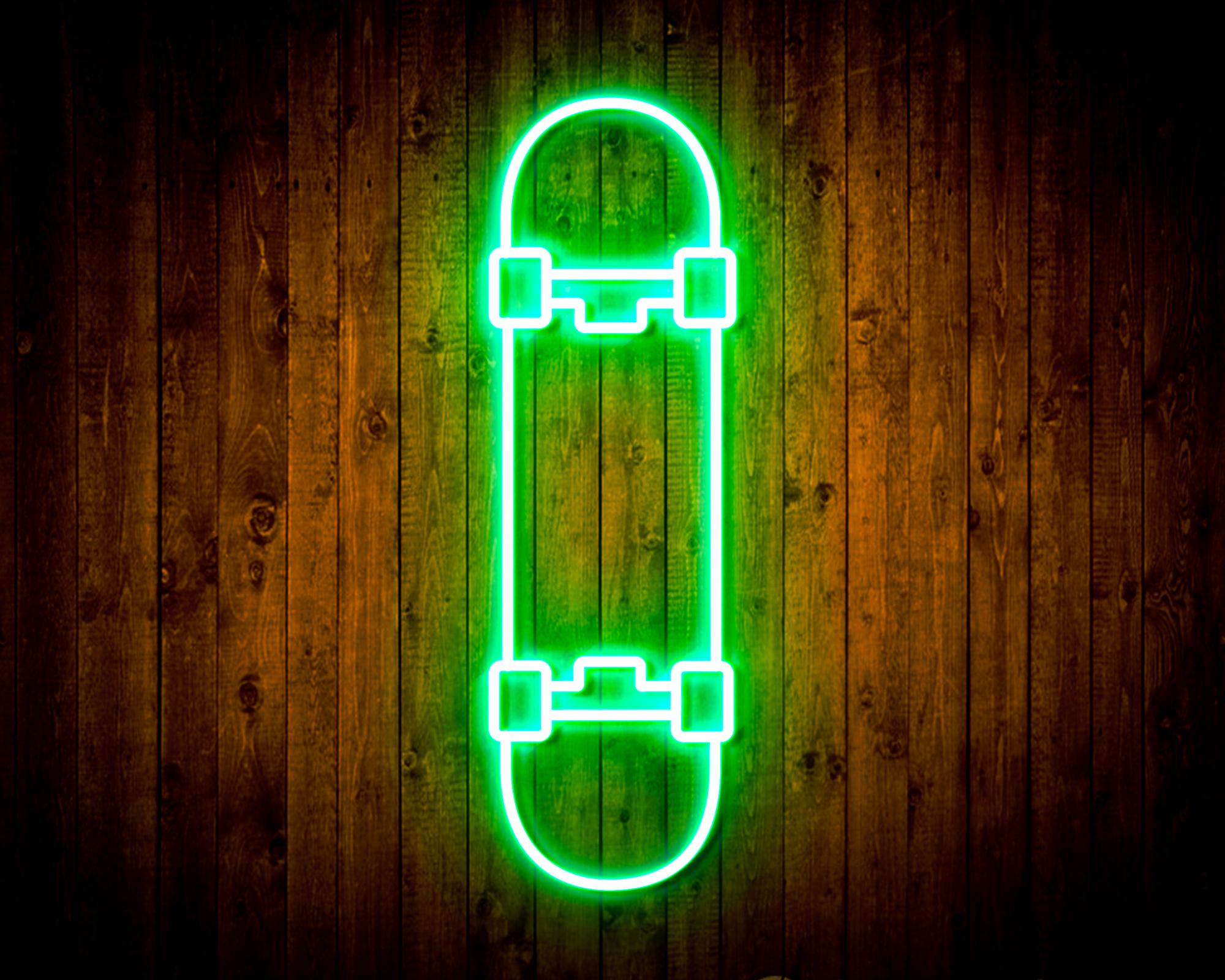 Skateboard LED Neon Sign Wall Light