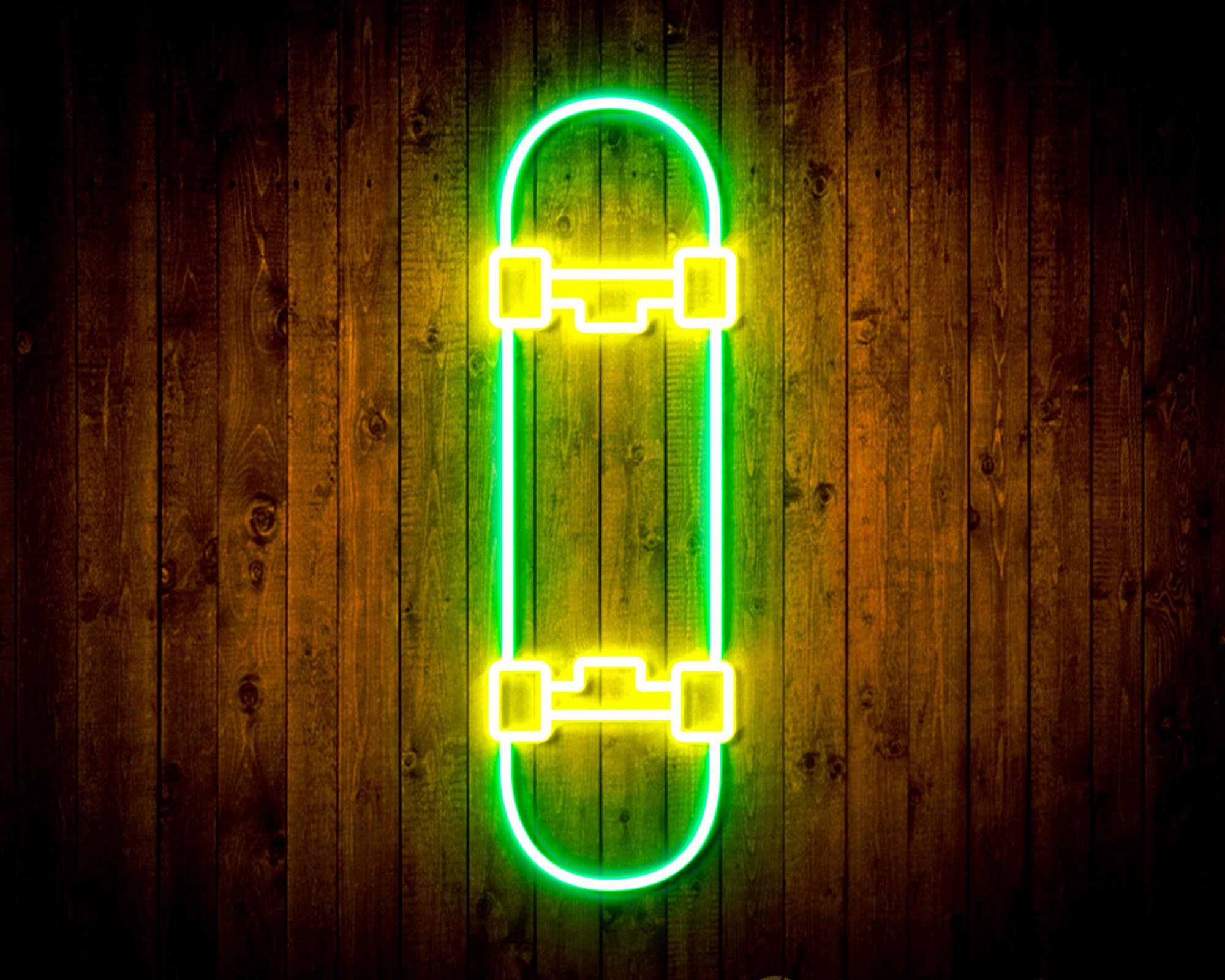 Skateboard LED Neon Sign Wall Light