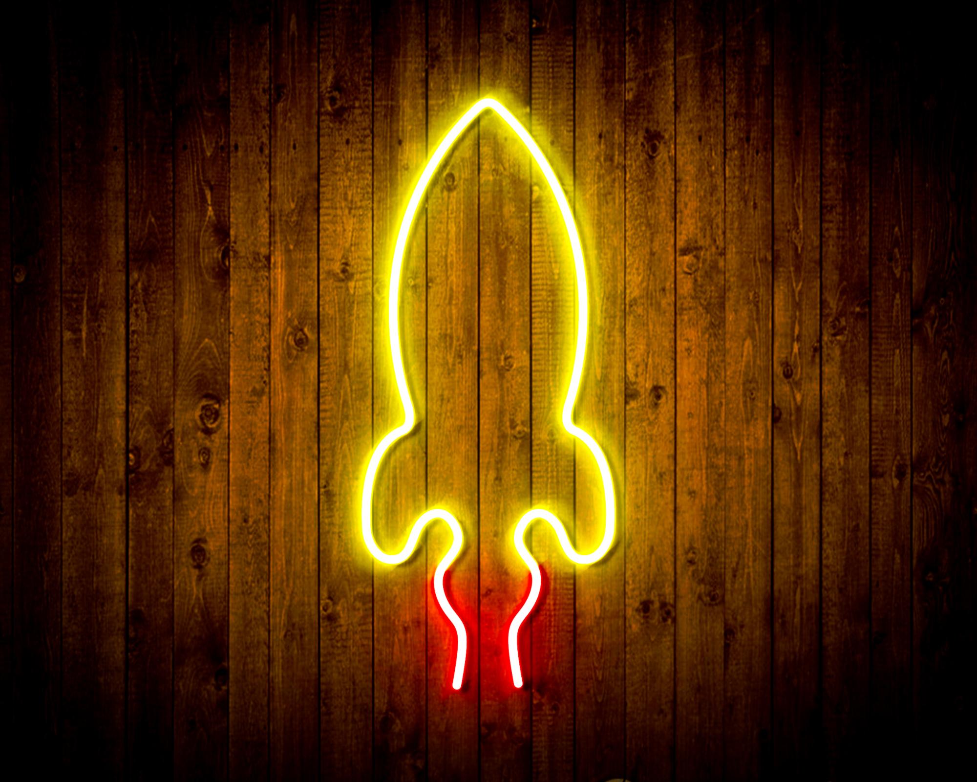 Rocket LED Neon Sign Wall Light