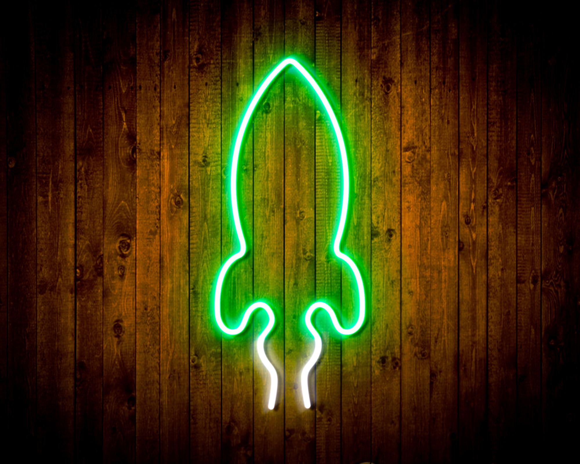 Rocket LED Neon Sign Wall Light