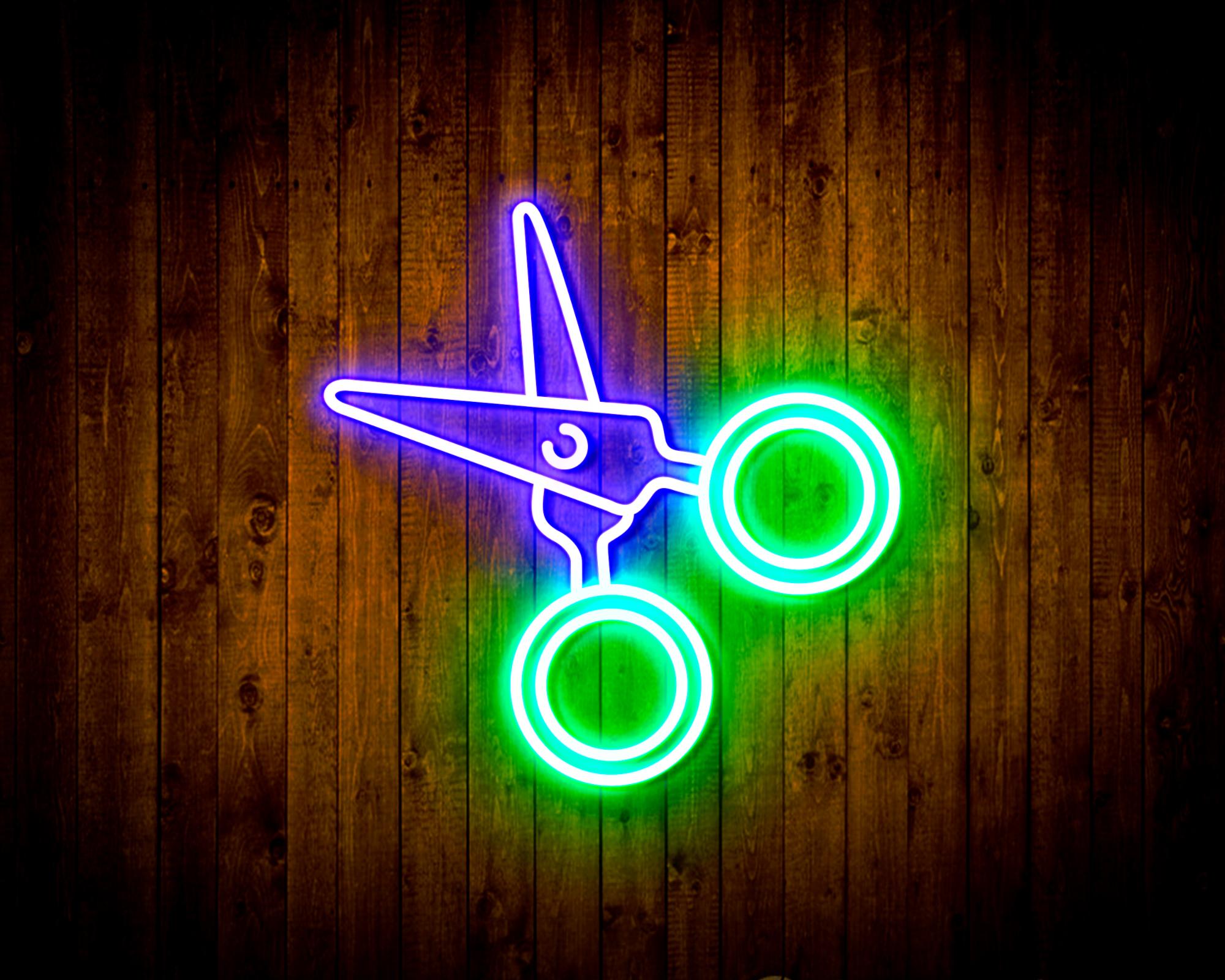 Scissors LED Neon Sign Wall Light