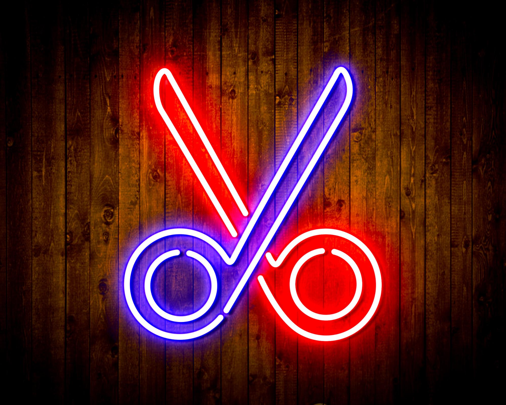 Scissors LED Neon Sign Wall Light