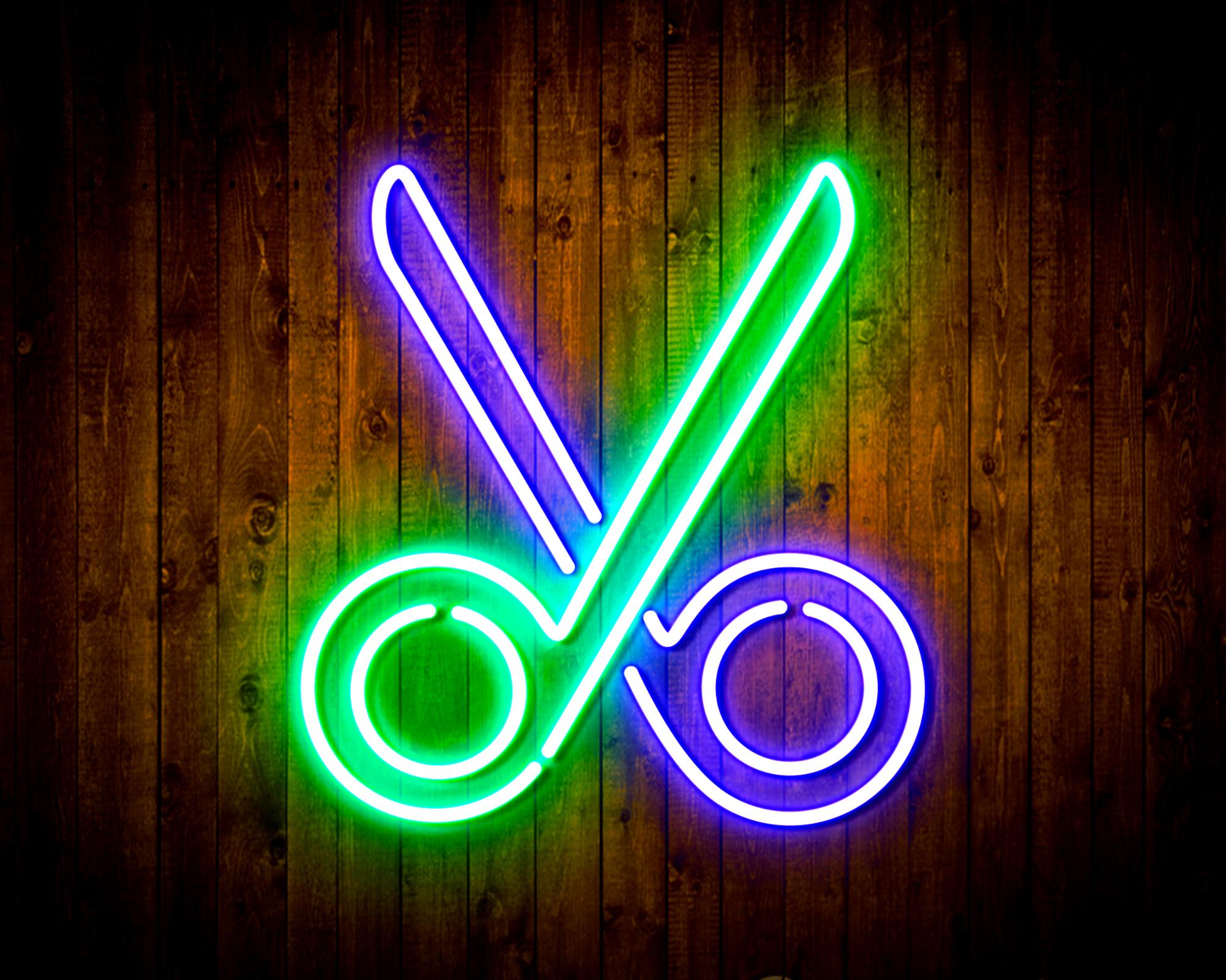 Scissors LED Neon Sign Wall Light