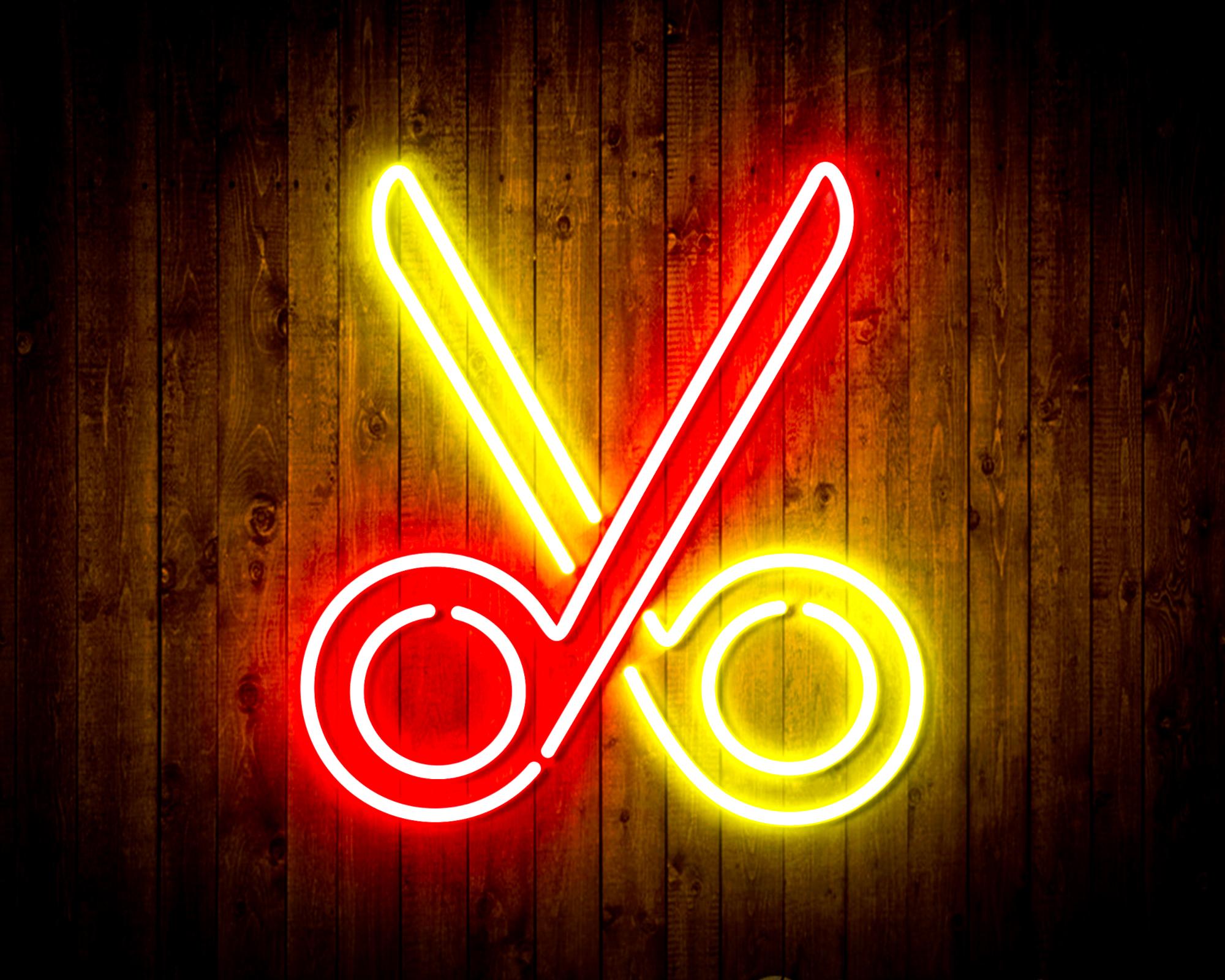 Scissors LED Neon Sign Wall Light