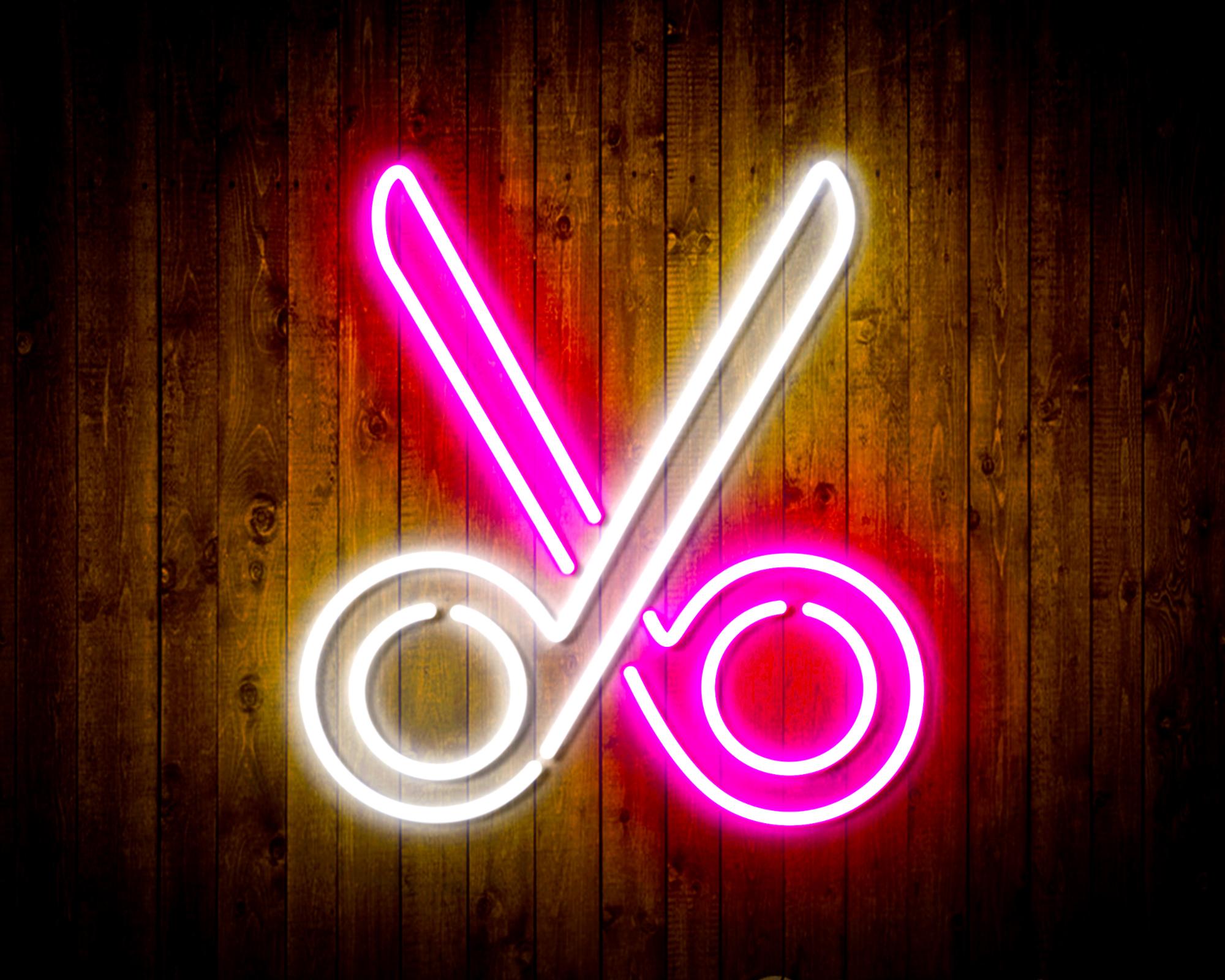 Scissors LED Neon Sign Wall Light