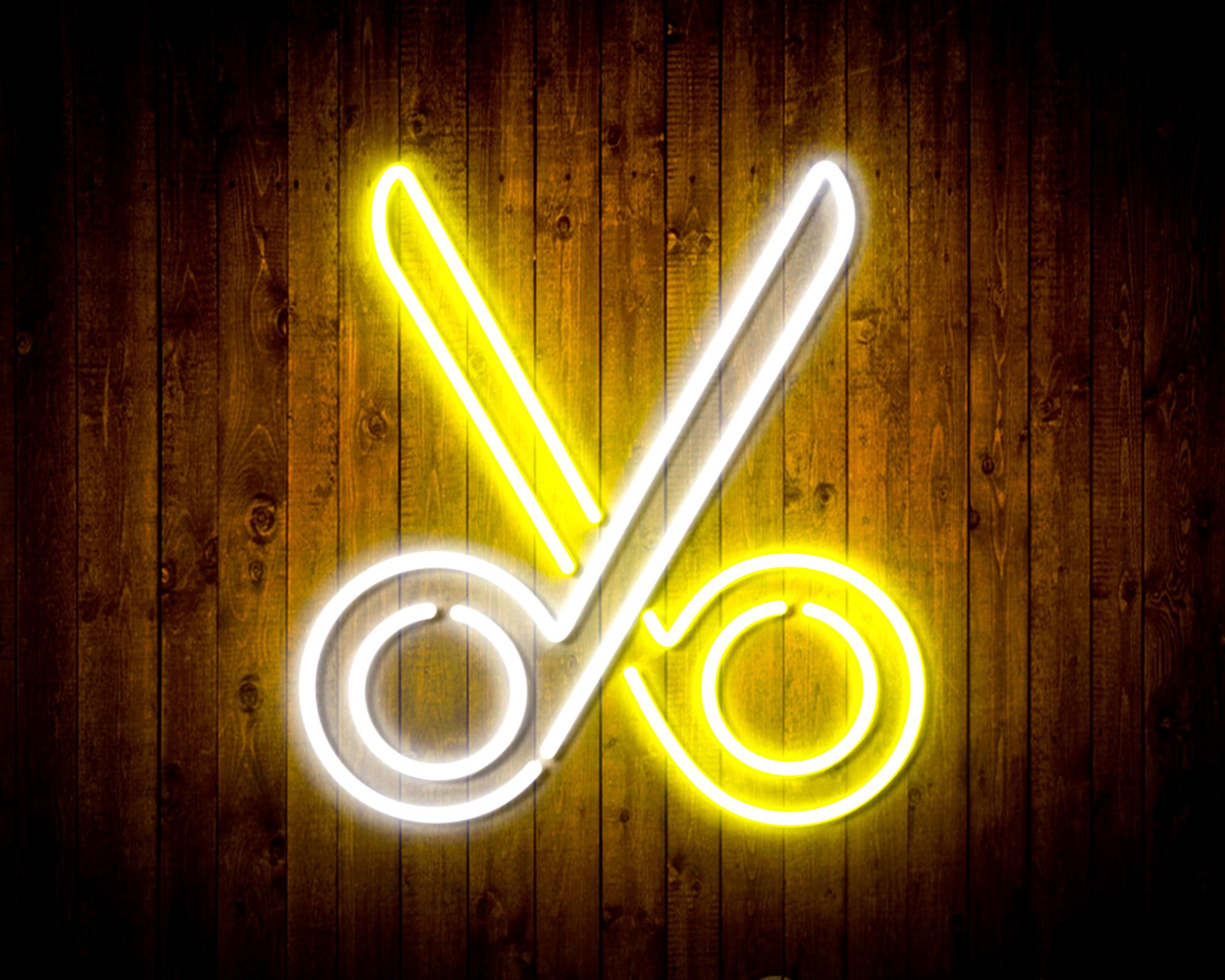 Scissors LED Neon Sign Wall Light