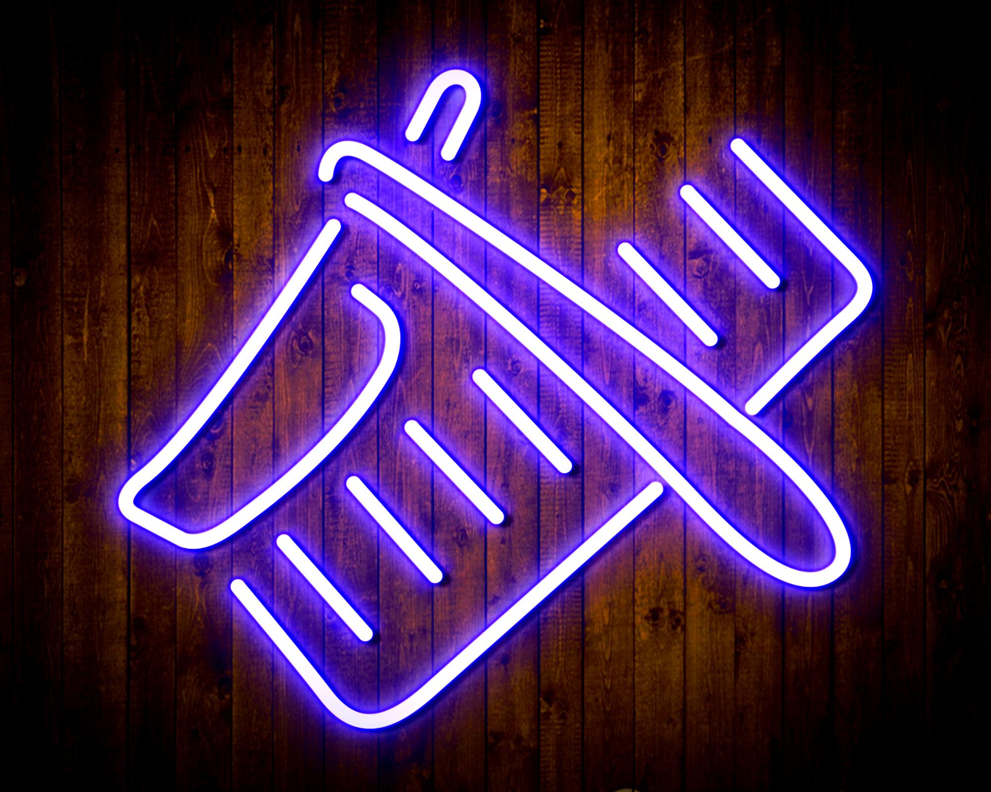 Shavers and Comb LED Neon Sign Wall Light