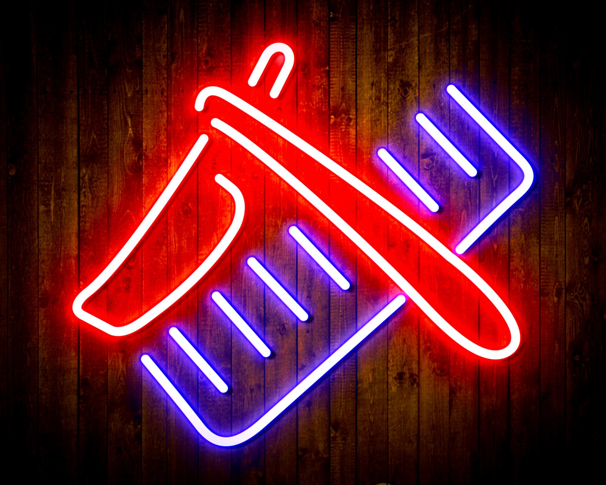 Shavers and Comb LED Neon Sign Wall Light