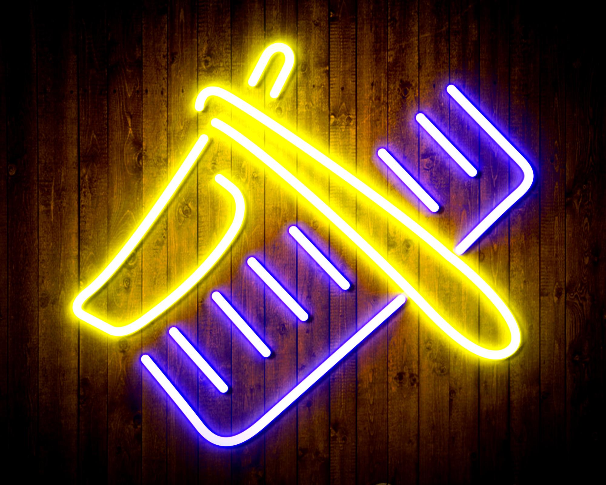 Shavers and Comb LED Neon Sign Wall Light