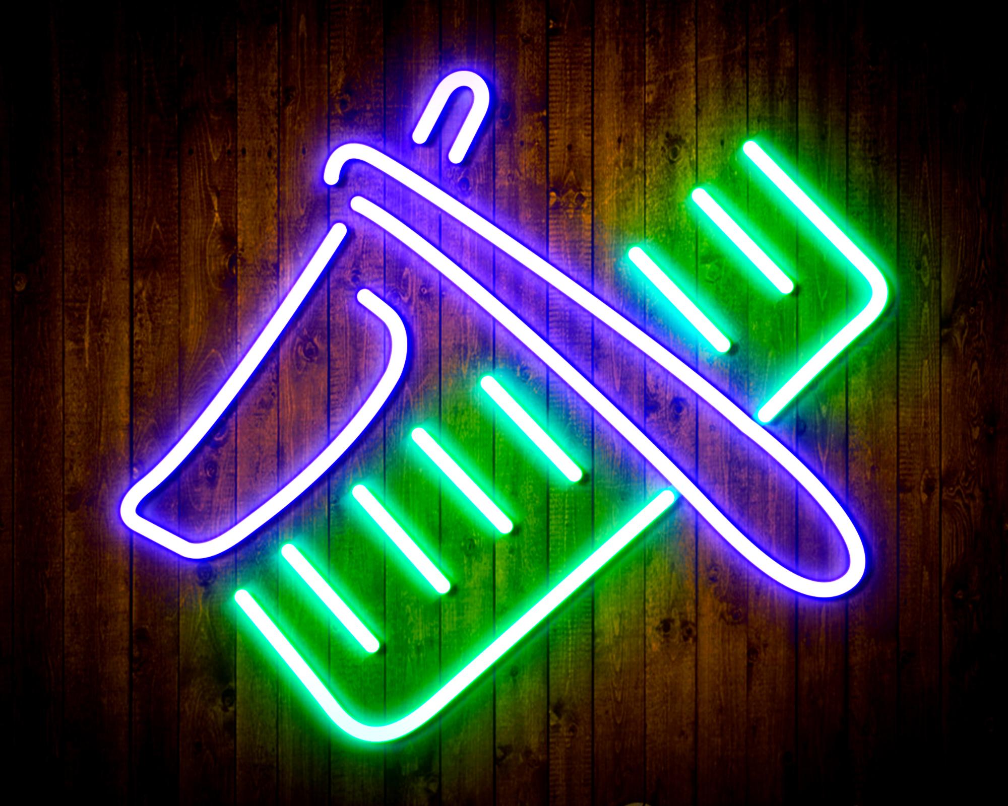 Shavers and Comb LED Neon Sign Wall Light