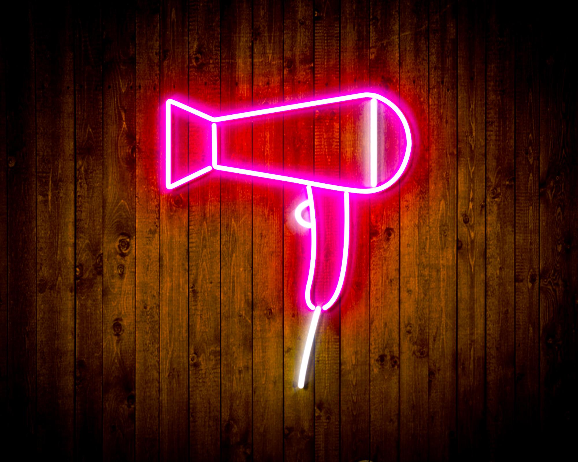 Hair Dryer LED Neon Sign Wall Light