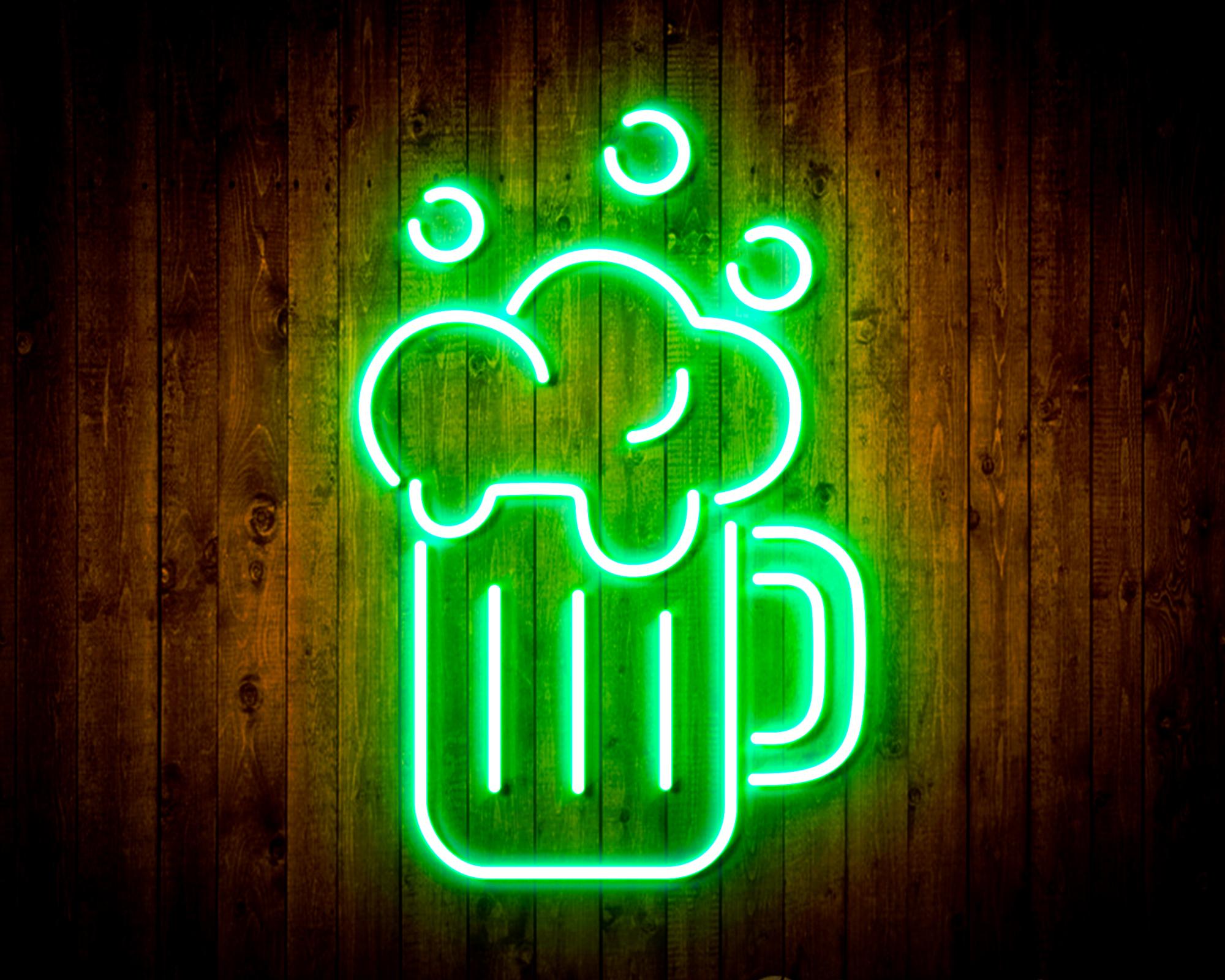 Beer Mug LED Neon Sign Wall Light