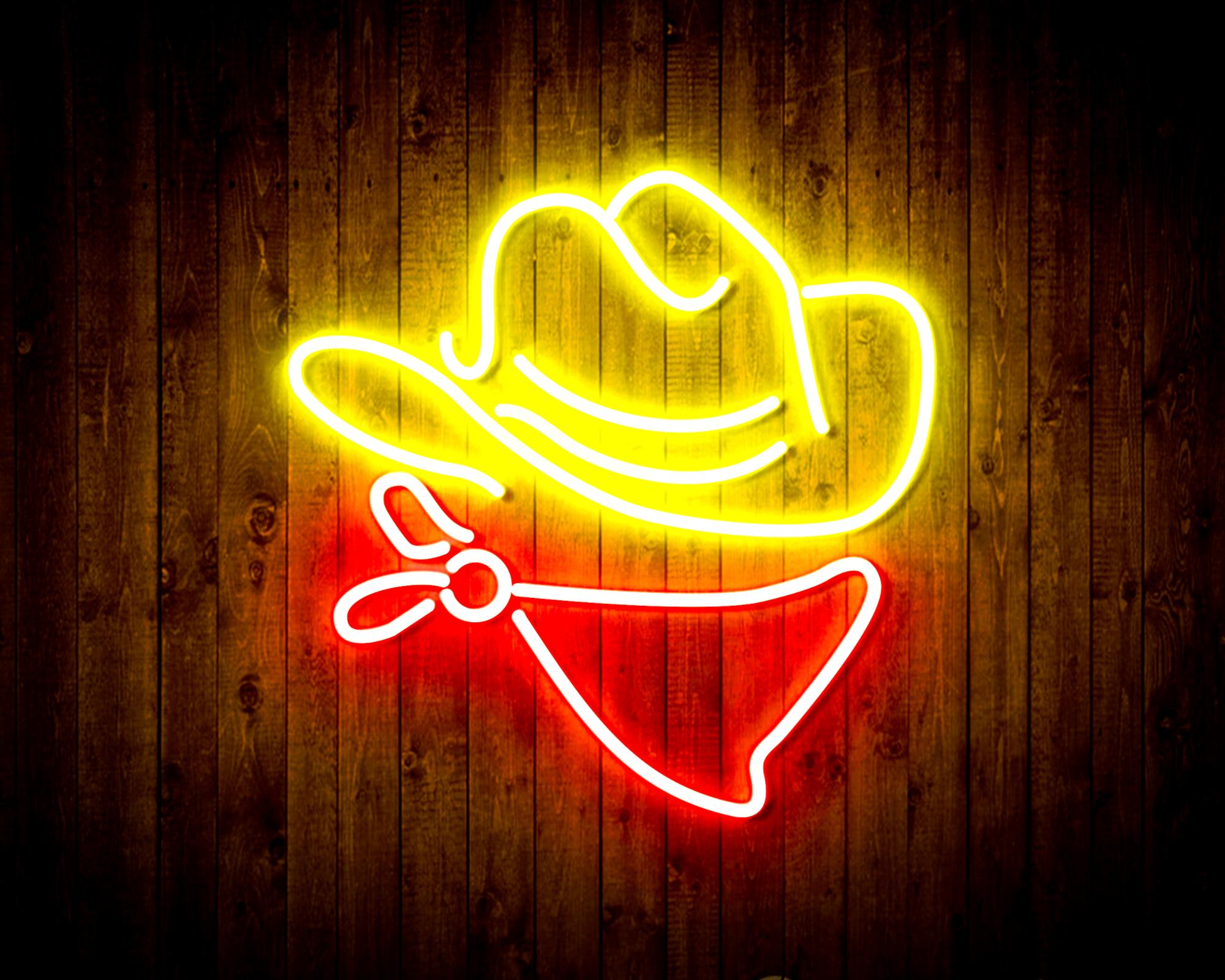 Cowboy Hat LED Neon Sign Wall Light