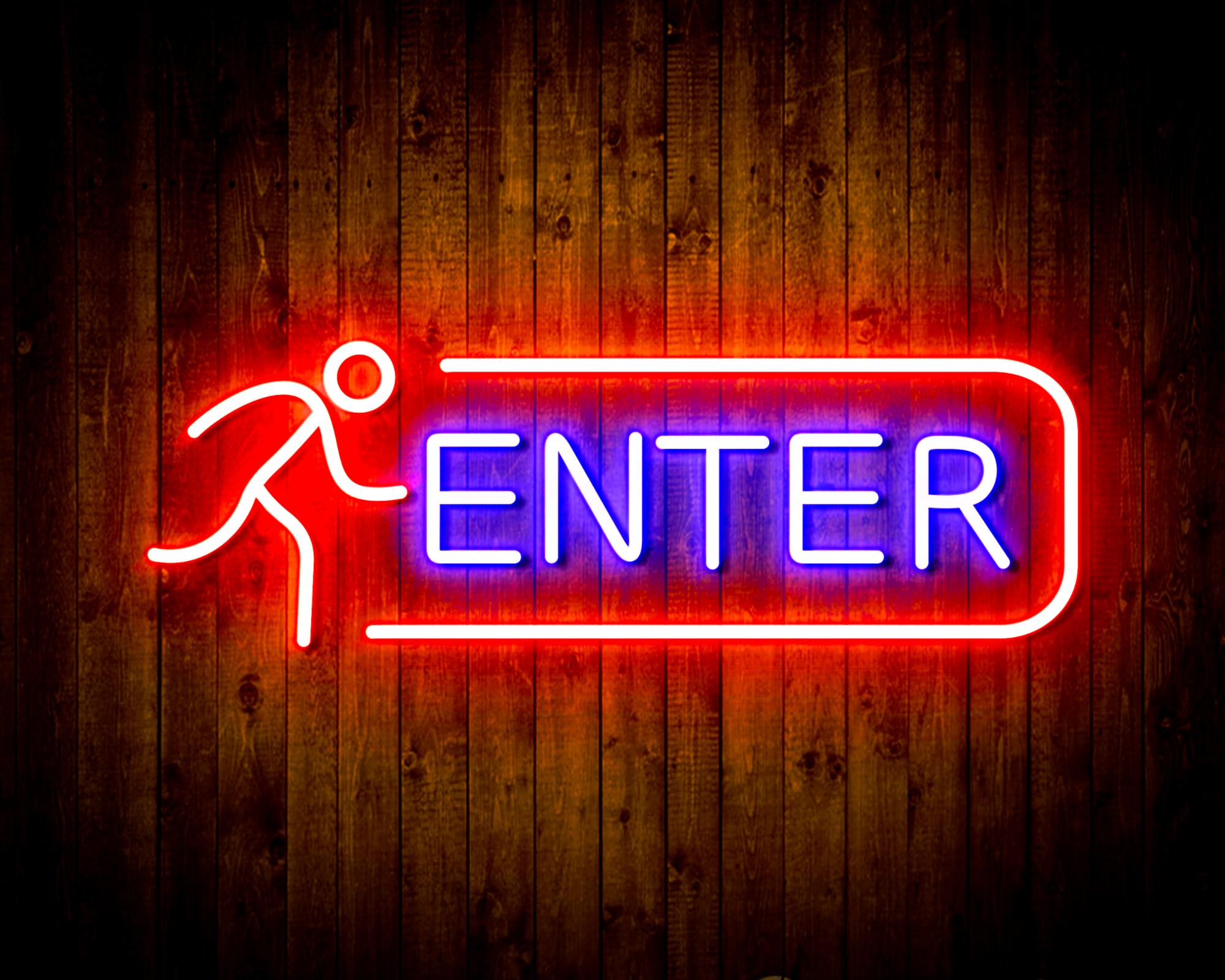 ENTER SIGN LED Neon Sign Wall Light