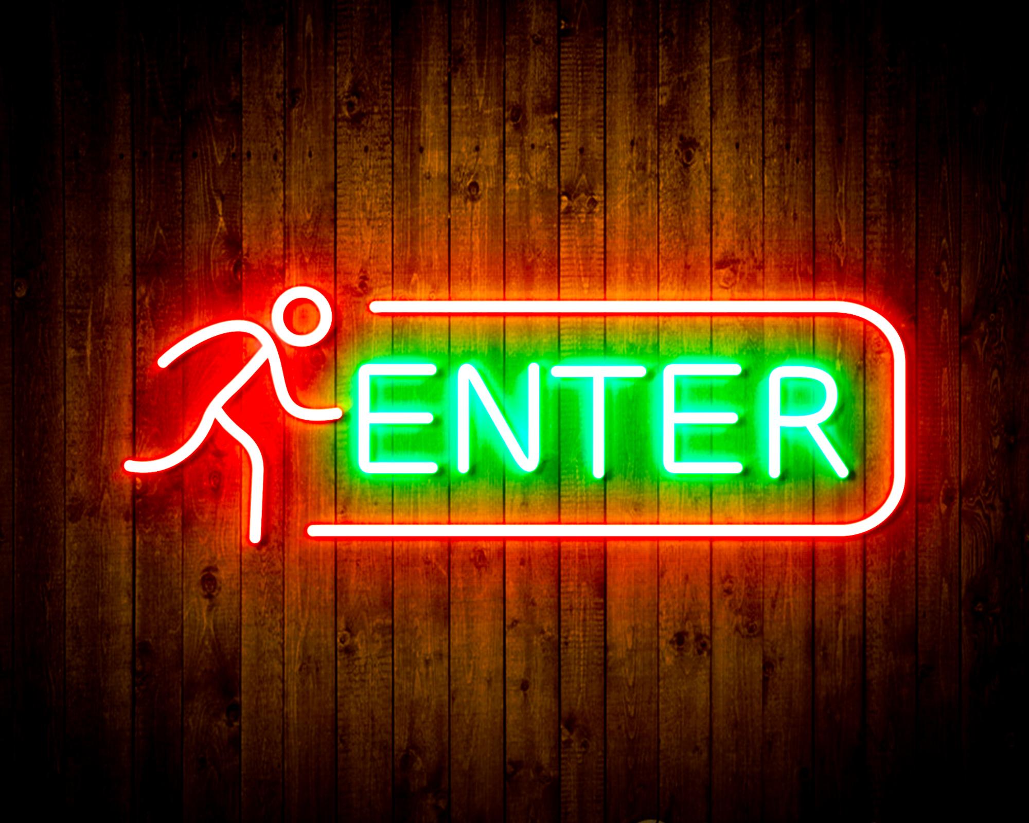 ENTER SIGN LED Neon Sign Wall Light