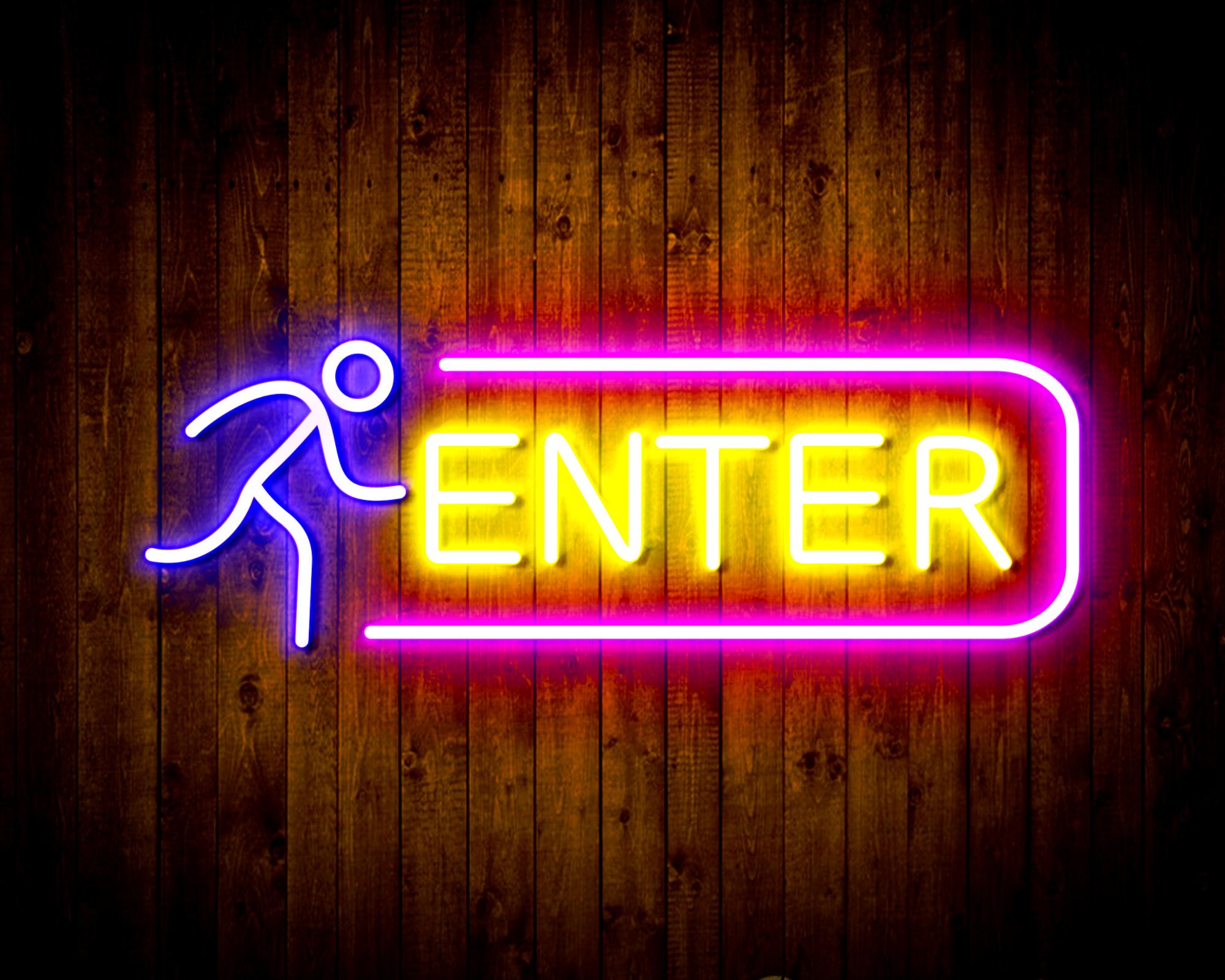 ENTER SIGN LED Neon Sign Wall Light