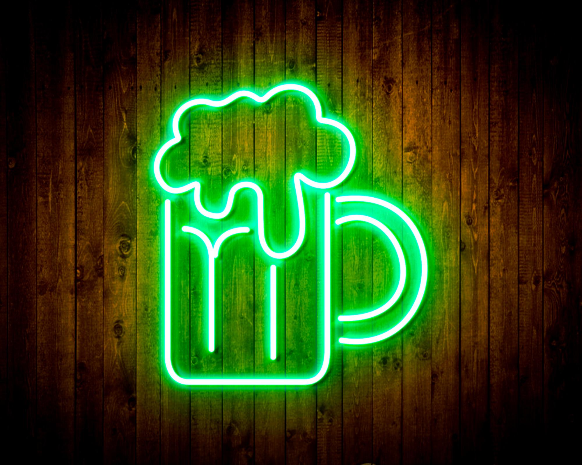 Beer Mug LED Neon Sign Wall Light