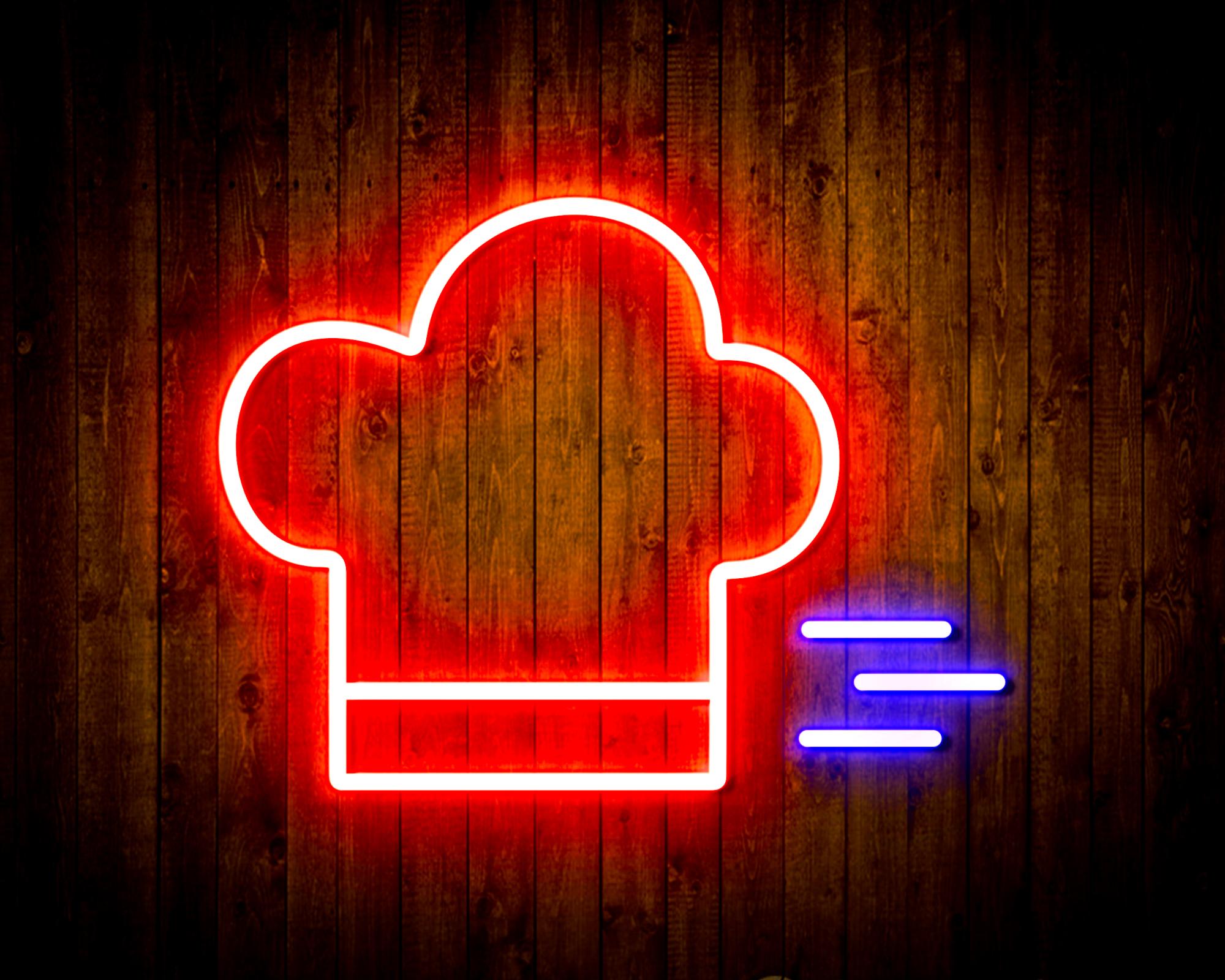 Chef Hat LED Neon Sign Wall Light