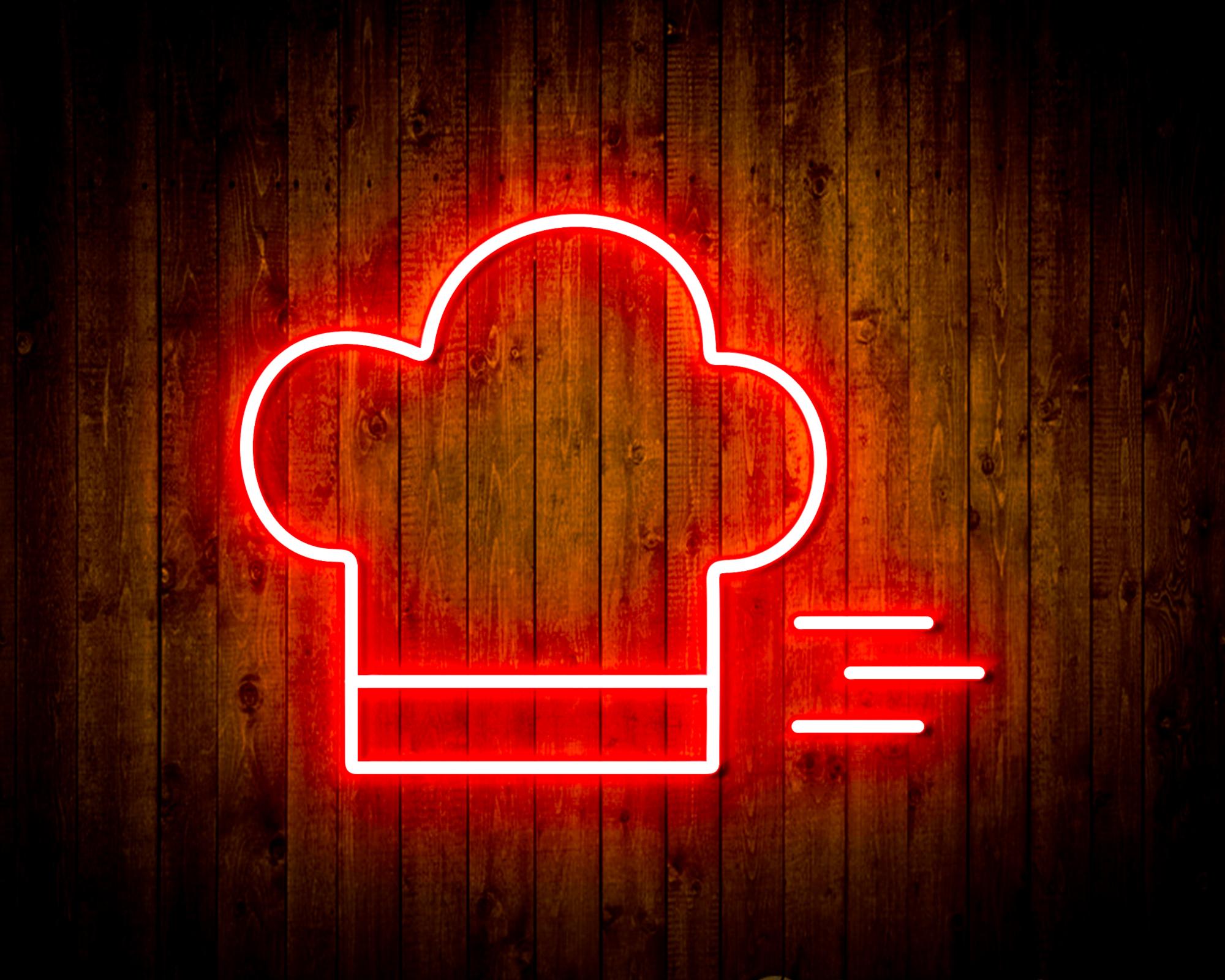 Chef Hat LED Neon Sign Wall Light