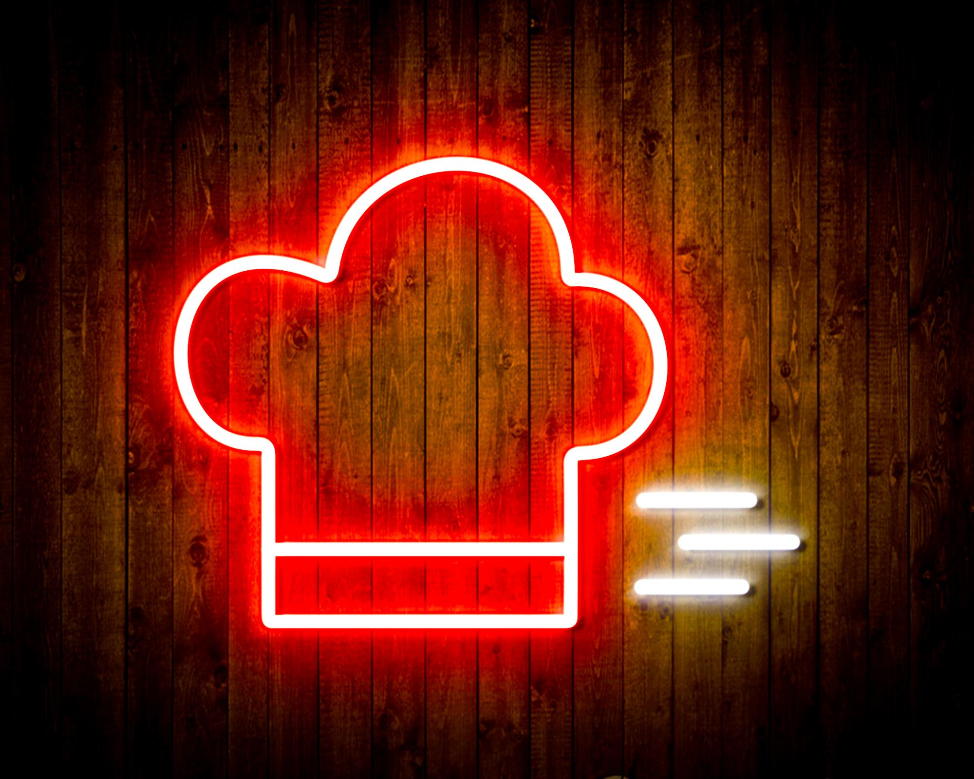 Chef Hat LED Neon Sign Wall Light