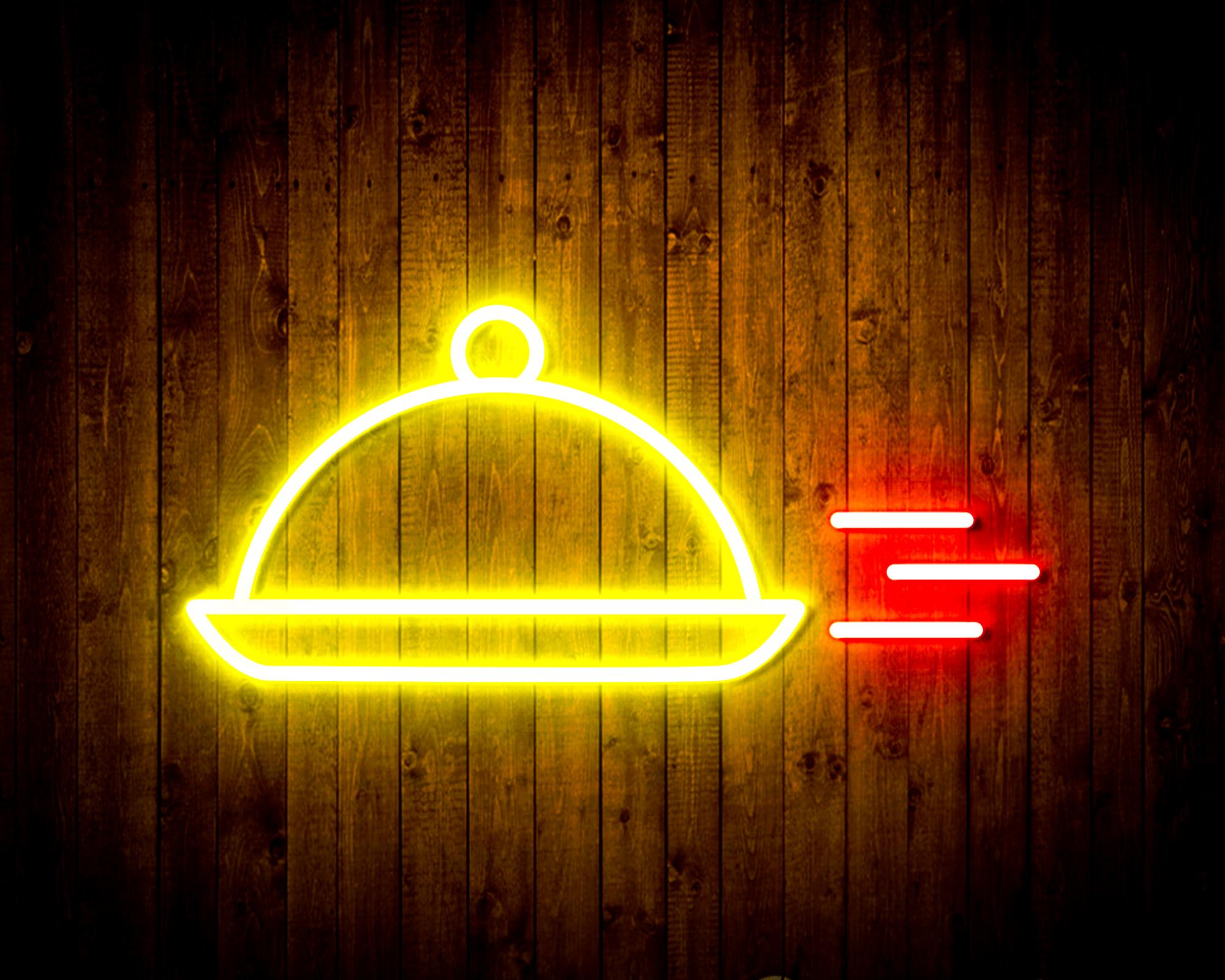 Dishes LED Neon Sign Wall Light